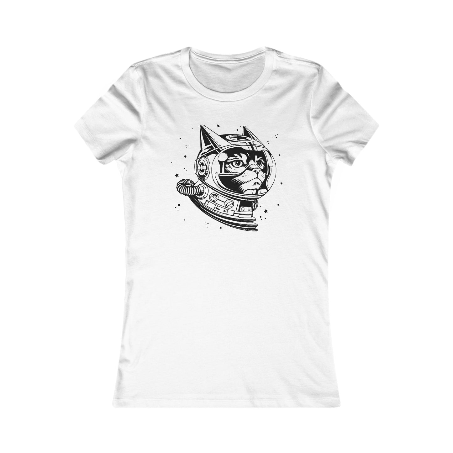 Space Cat Women's Fitted Tee
