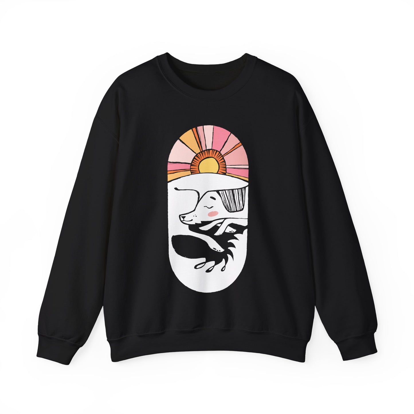 Sleepy Dog Women's Heavy Blend Crewneck Sweatshirt