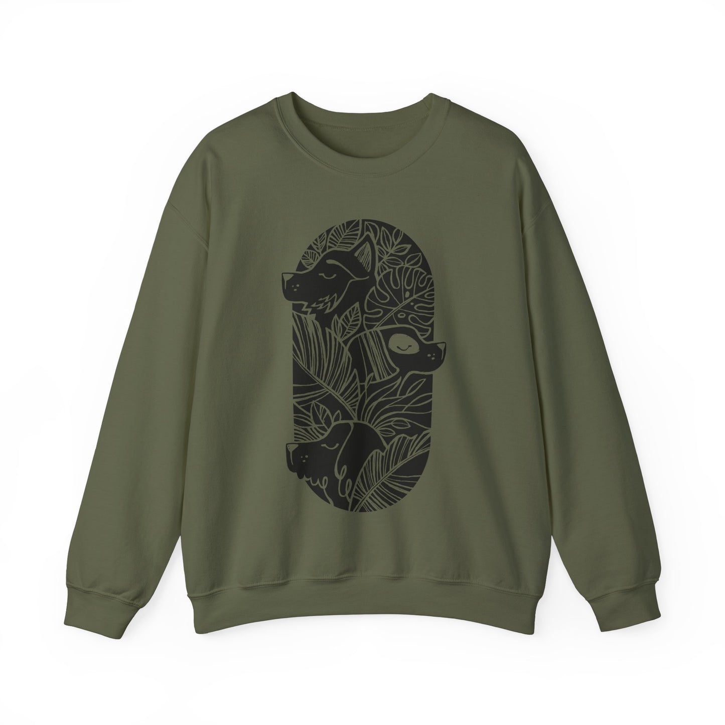 Jungle Dogs Women's Heavy Blend Crewneck Sweatshirt
