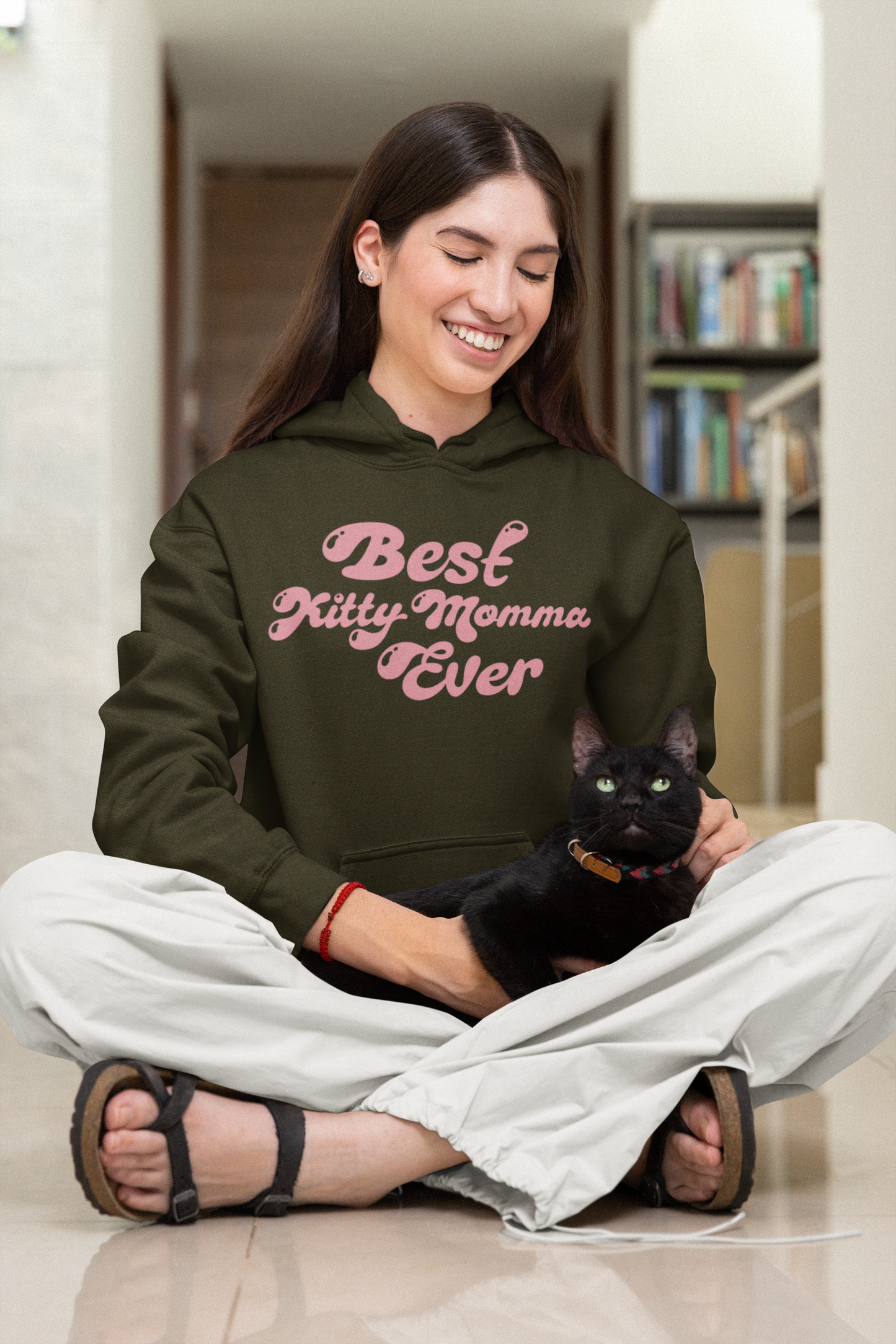 Best Kitty Momma Ever Hooded Sweatshirt