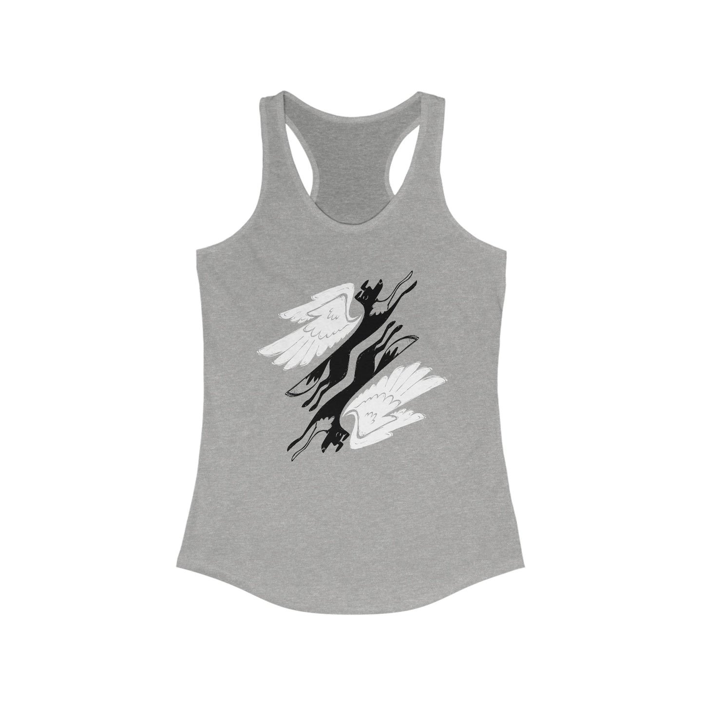 Angel Dogs Women's Racerback Tank Top