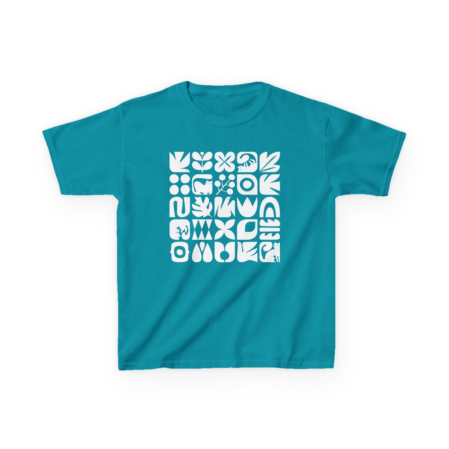 Cats and Birds Graphic Kids Heavy Cotton Graphic Tee