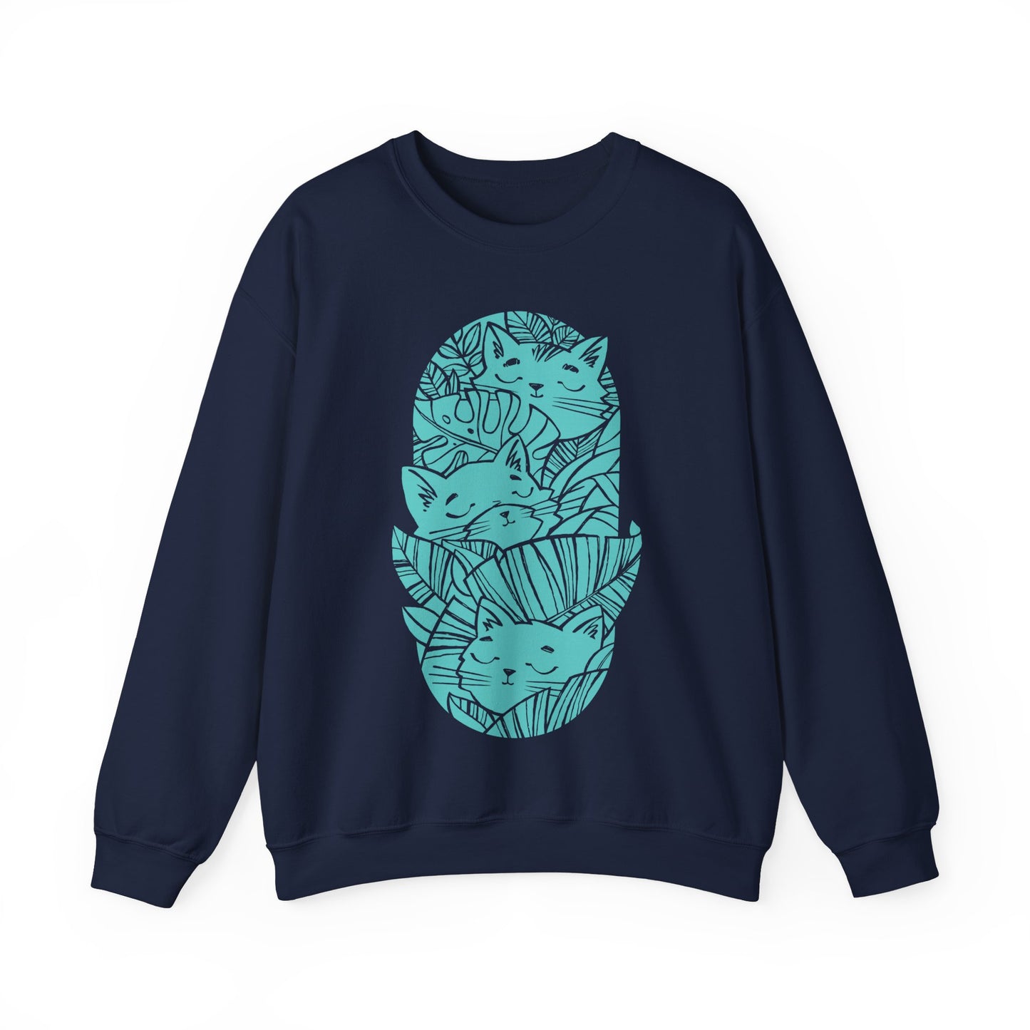 Jungle Cats Men's Heavy Blend Crewneck Sweatshirt