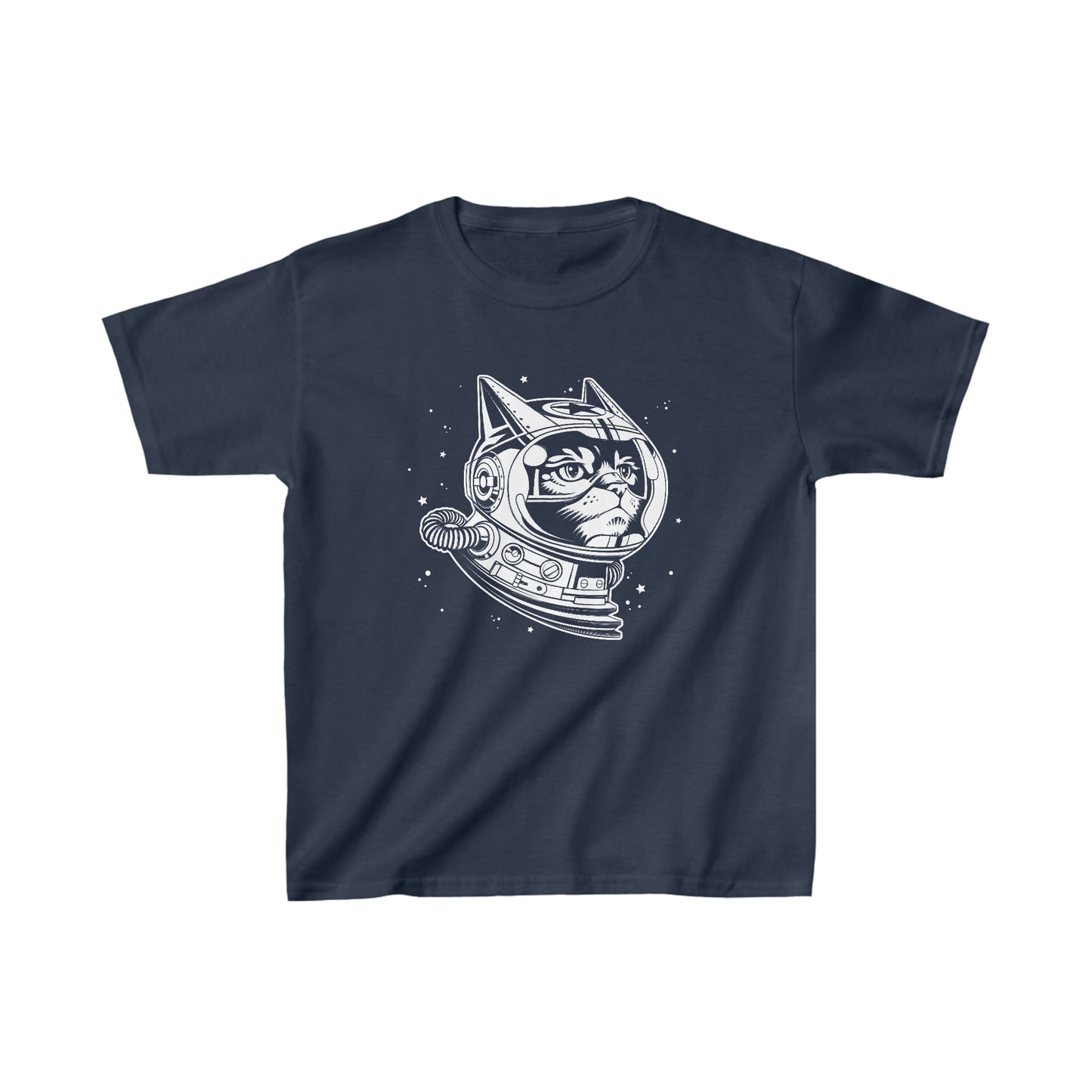Space Cat Kids Heavy Cotton Graphic Tee