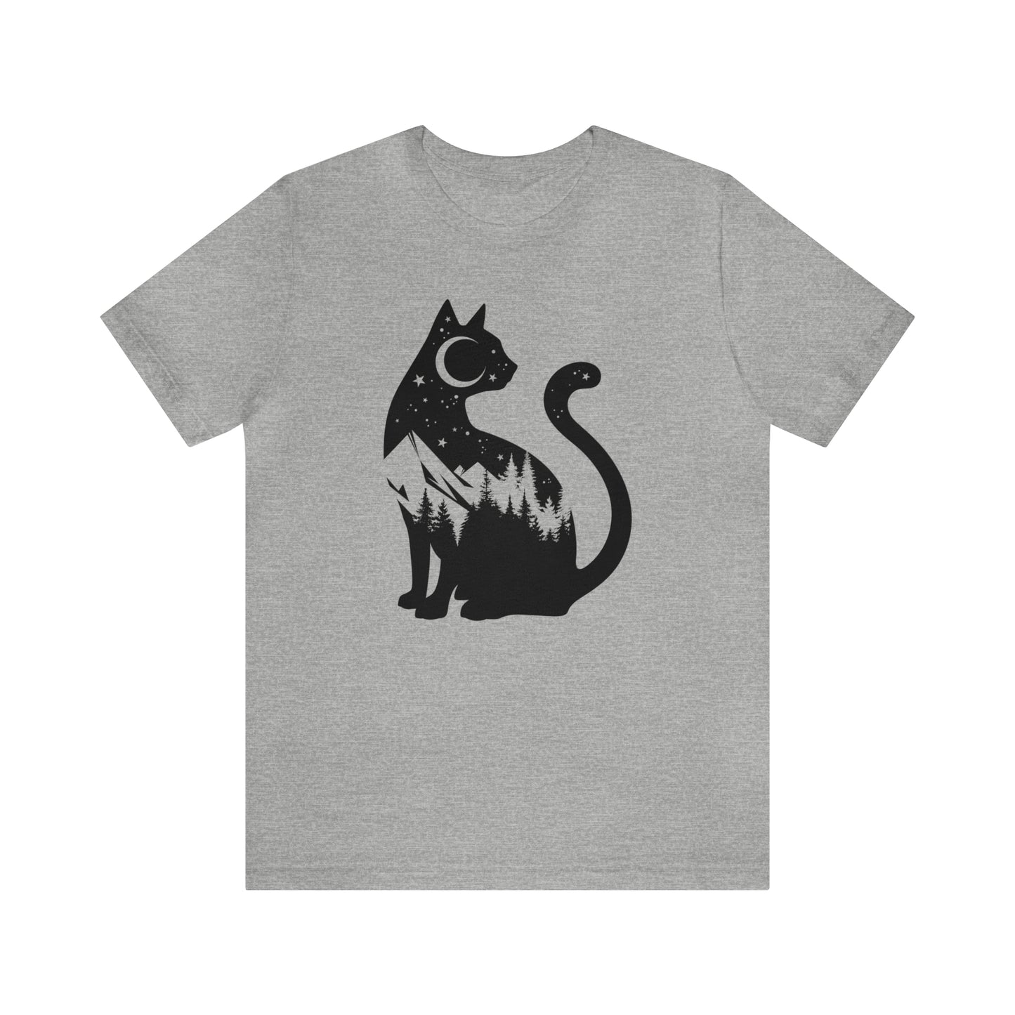 Purrfectly Stylish – Sitting Cat Graphic Tee!