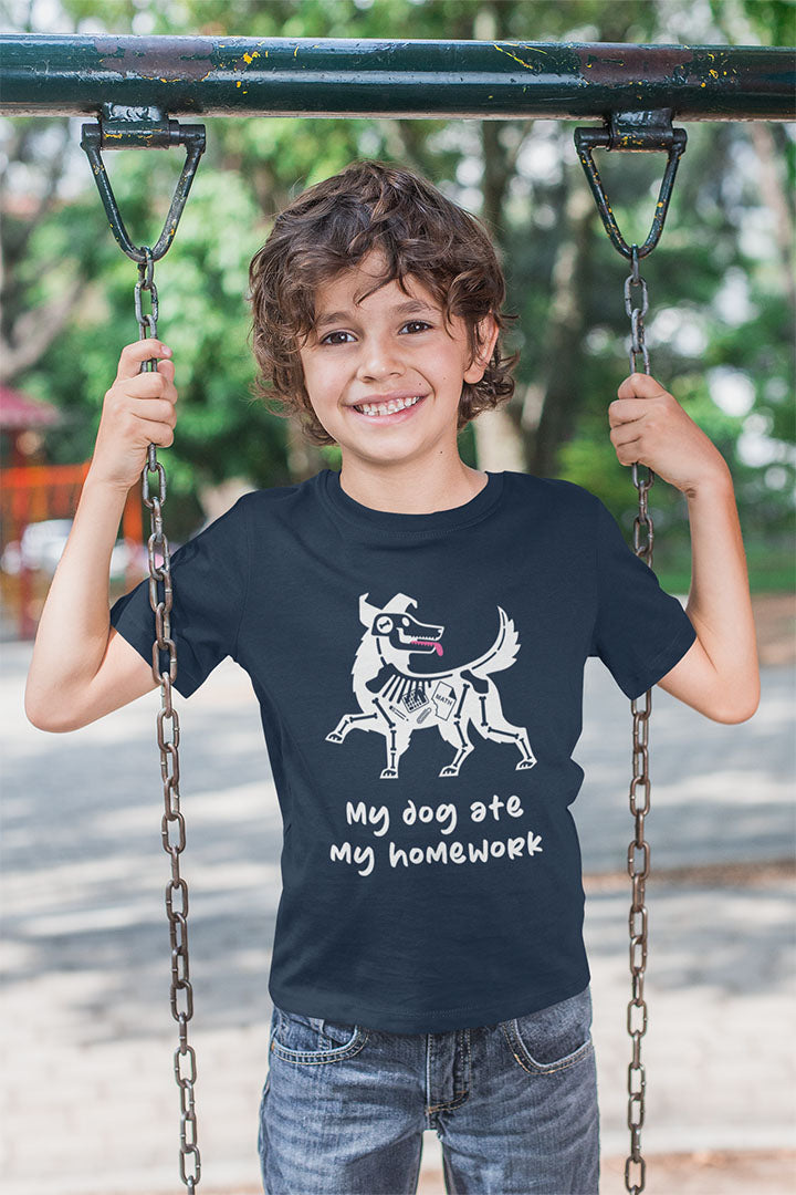 Oops! My Dog Ate My Homework Kids' Graphic Tee