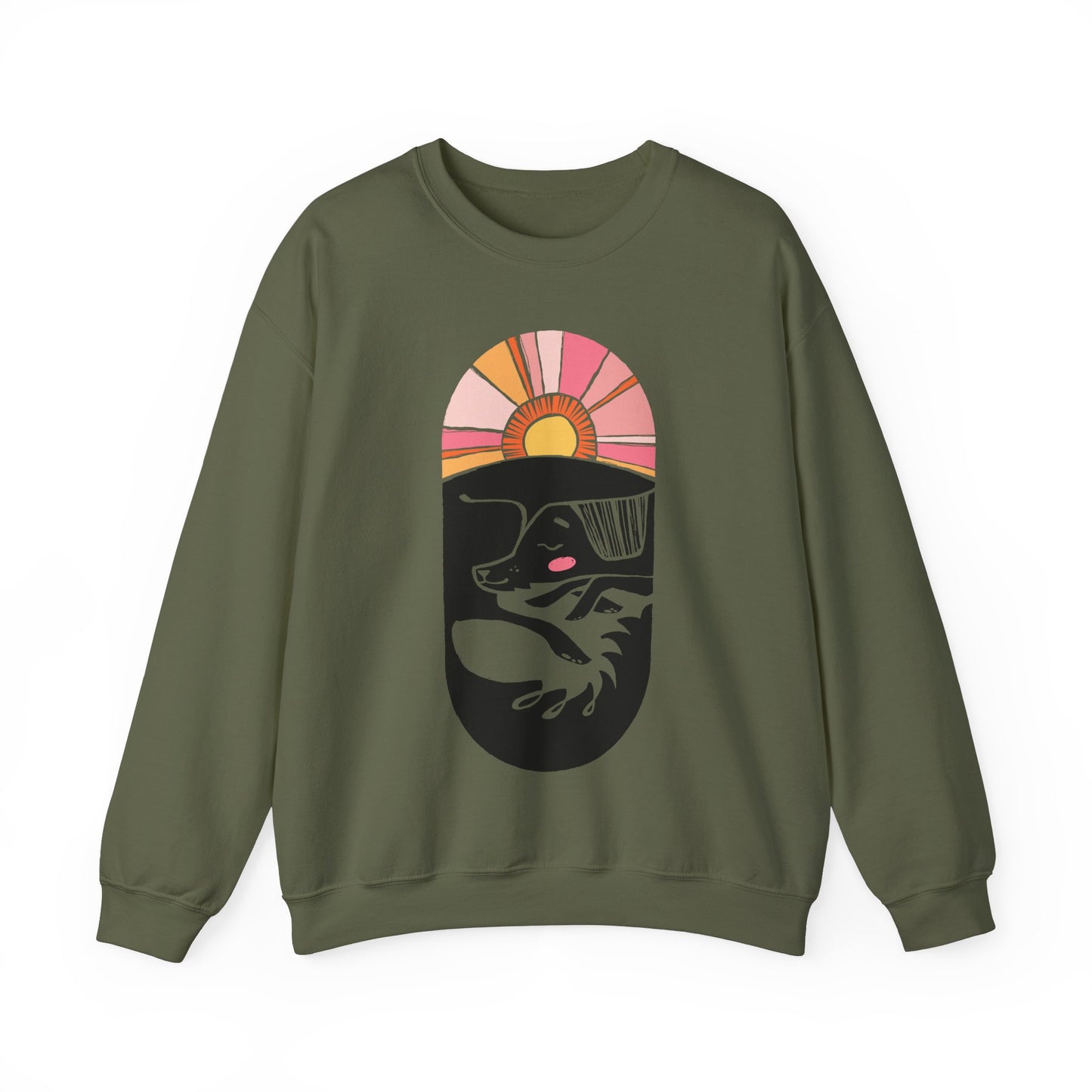 Sleepy Dog Women's Heavy Blend Crewneck Sweatshirt