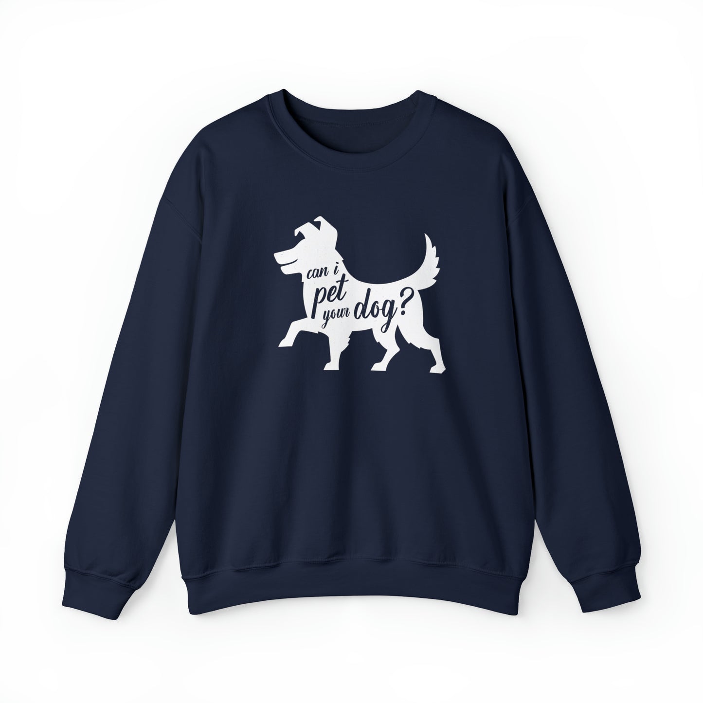 Can I Pet Your Dog Men's Heavy Blend Crewneck Sweatshirt