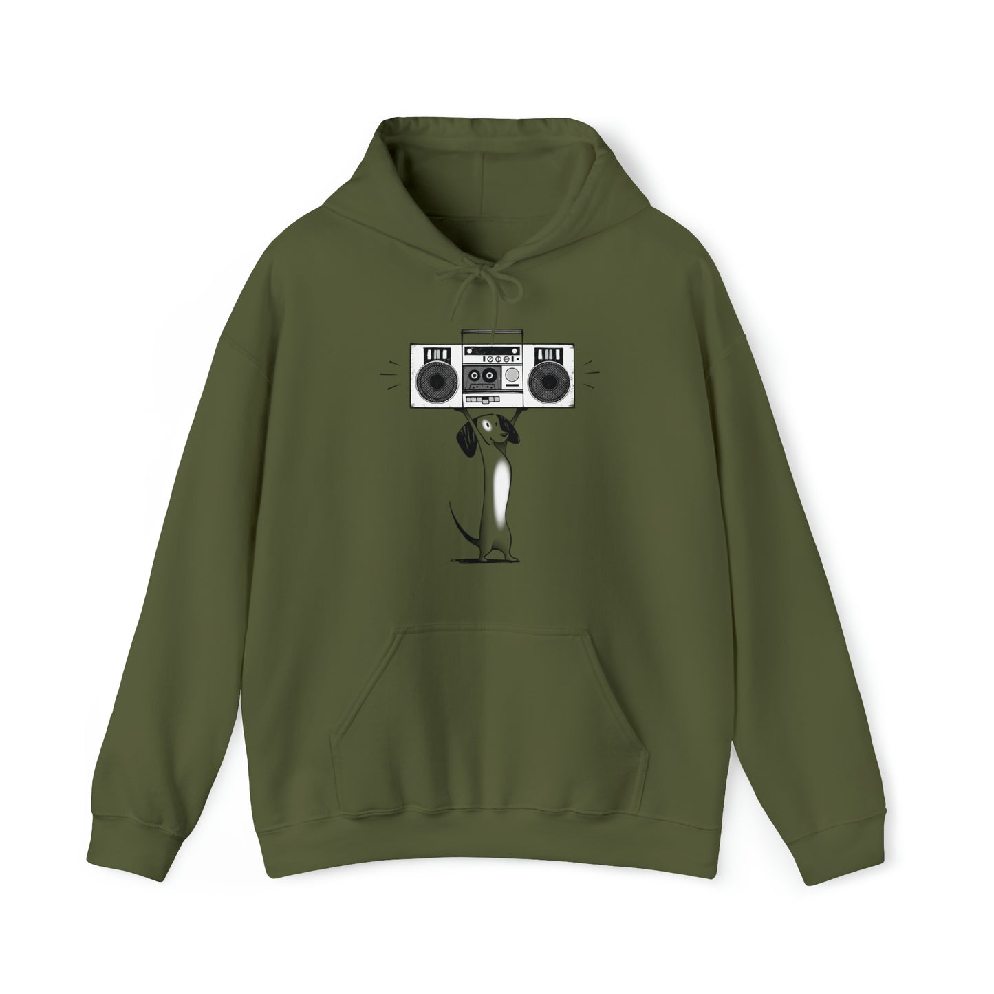 Boombox Dog Women's Hooded Sweatshirt