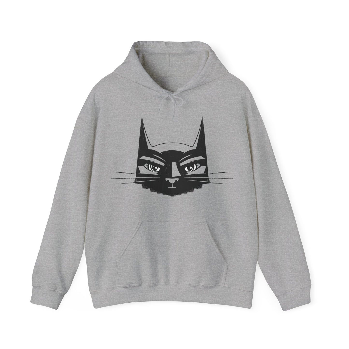 Bat Cat Men's Hooded Sweatshirt