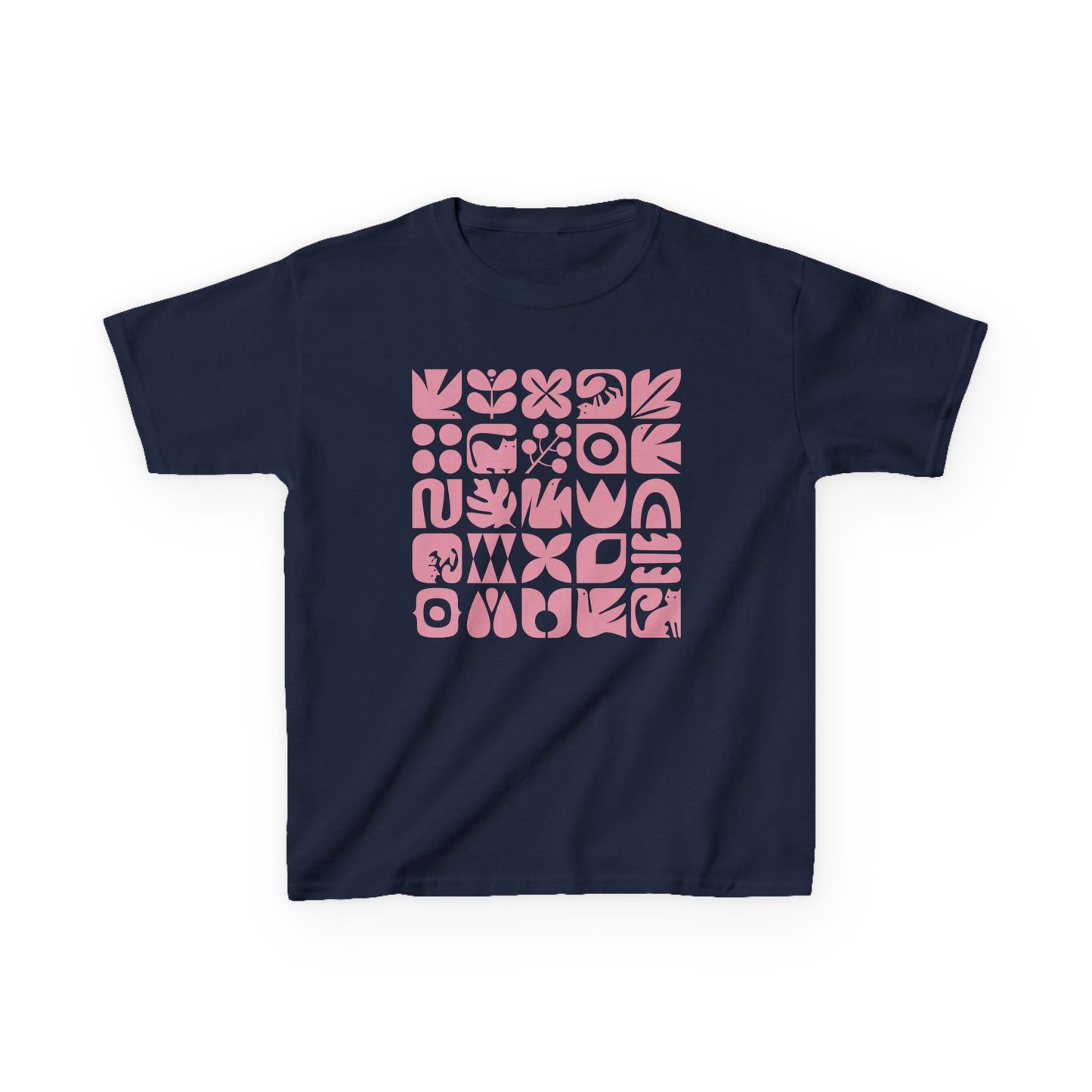 Cats and Birds Graphic Kids Heavy Cotton Graphic Tee