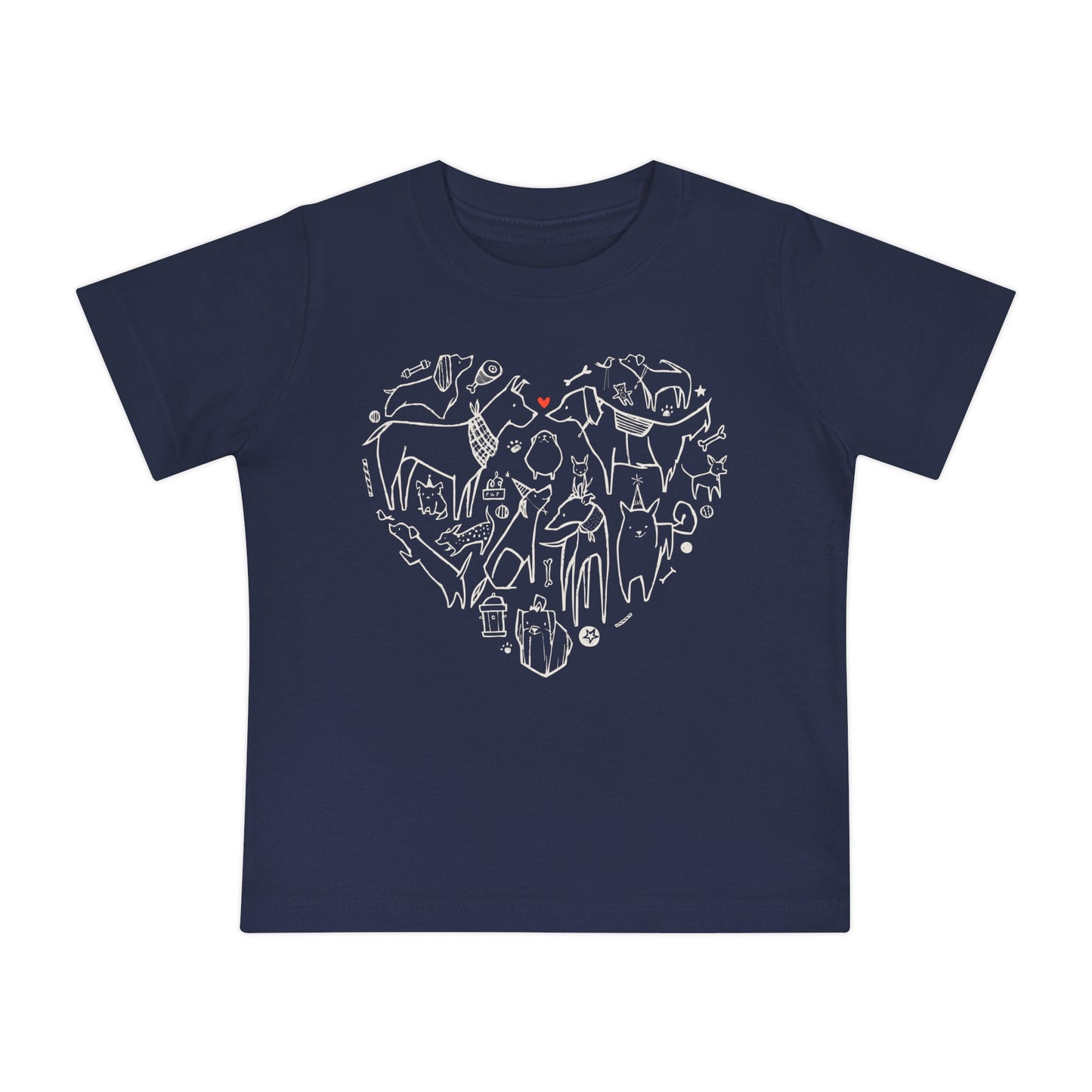 Dog Heart Baby Graphic Tee