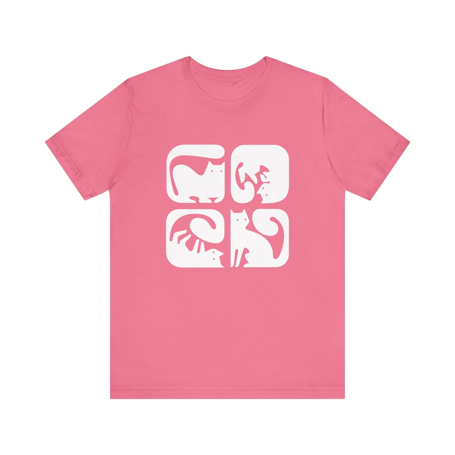 Purr-fectly Stylish – Colorful Cats Tee!