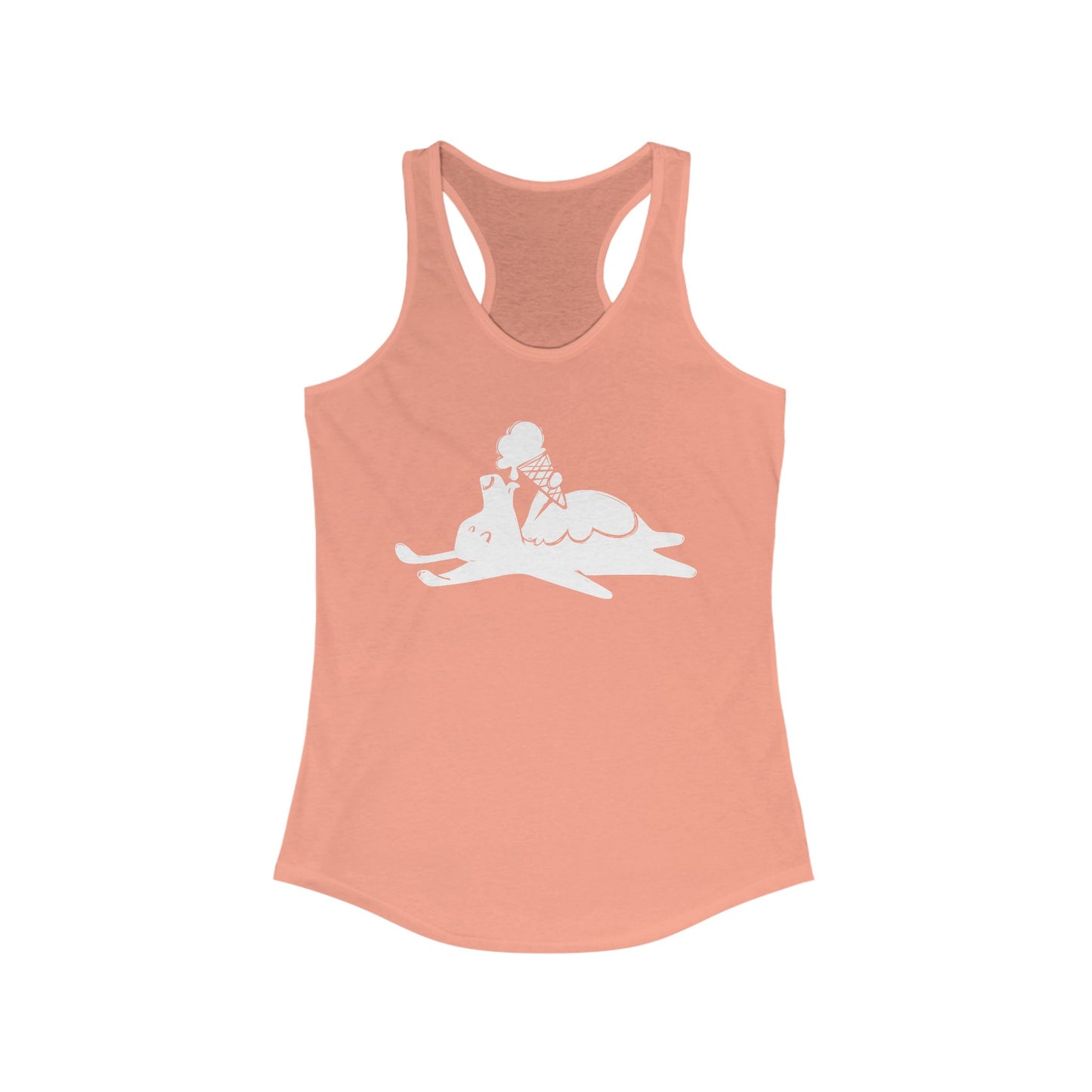 Icecream Pooch Women's Racerback Tank Top