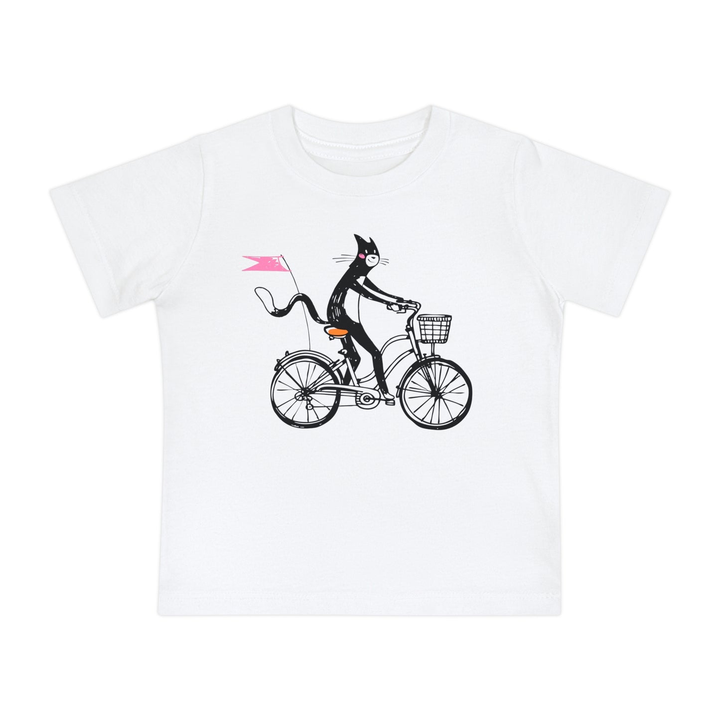 Bicycle Cat Baby Graphic Tee