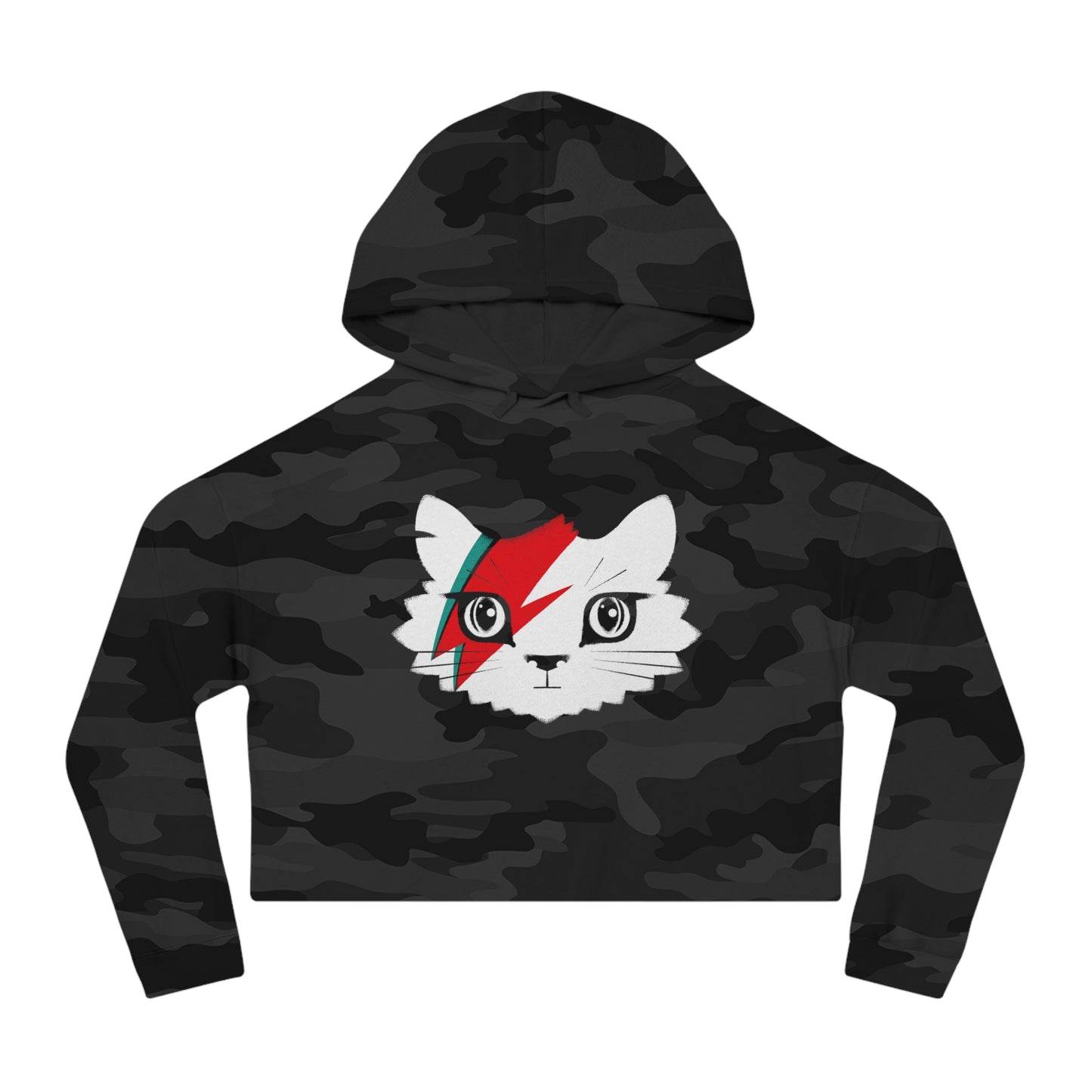 Ziggy's Cat Women’s Cropped Hooded Sweatshirt