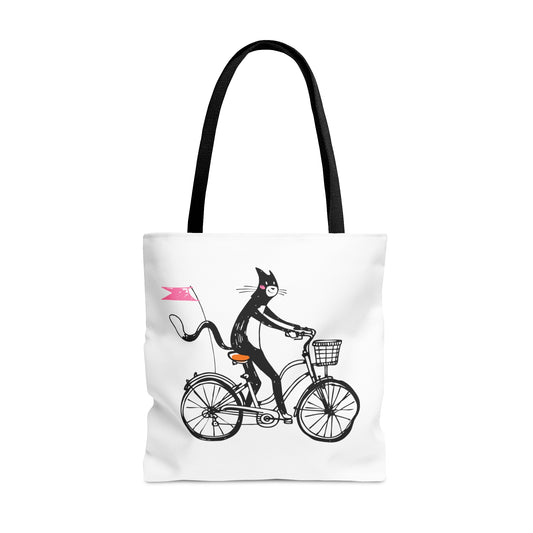 Bicycle Cat Tote Bag
