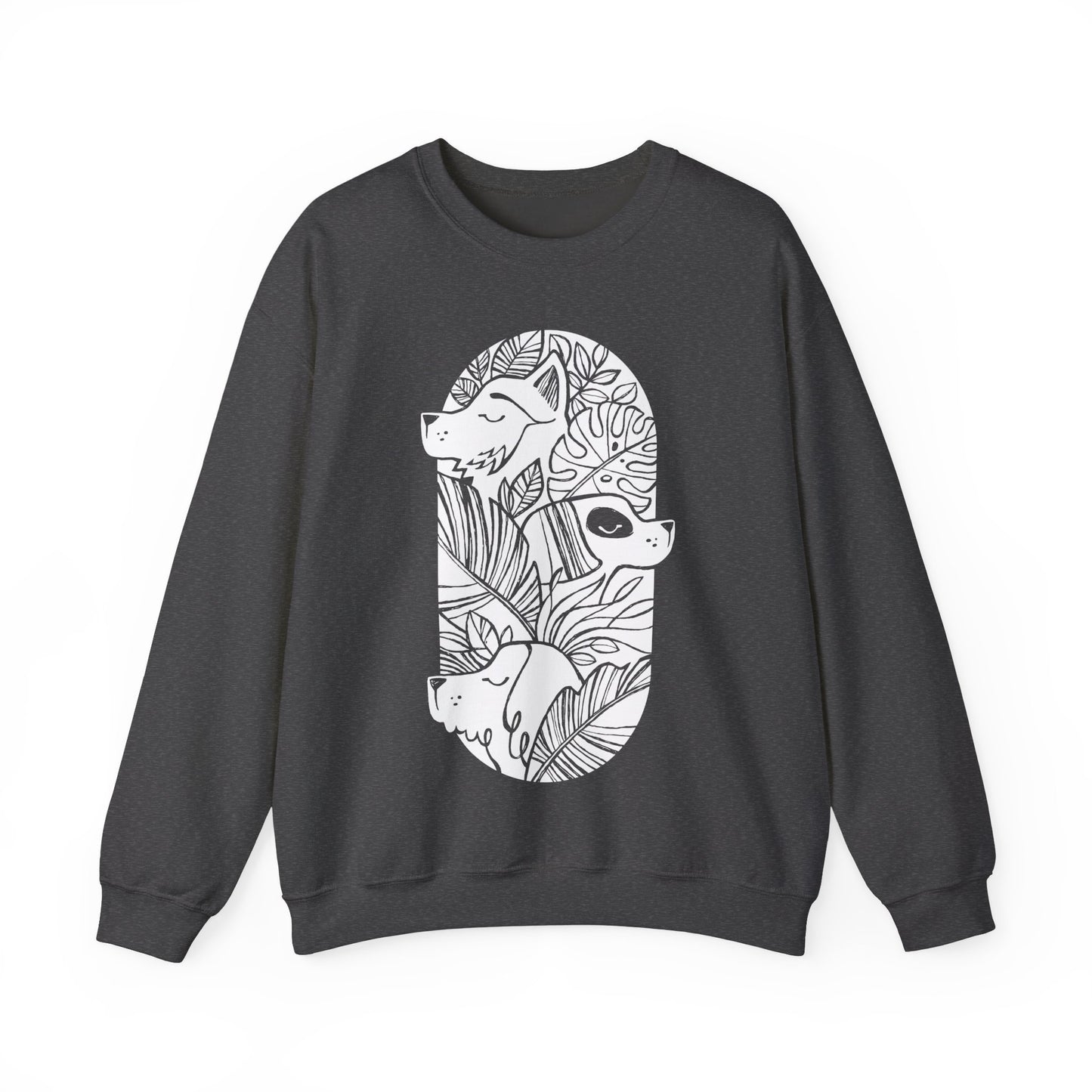 Jungle Dogs Men's Heavy Blend Crewneck Sweatshirt