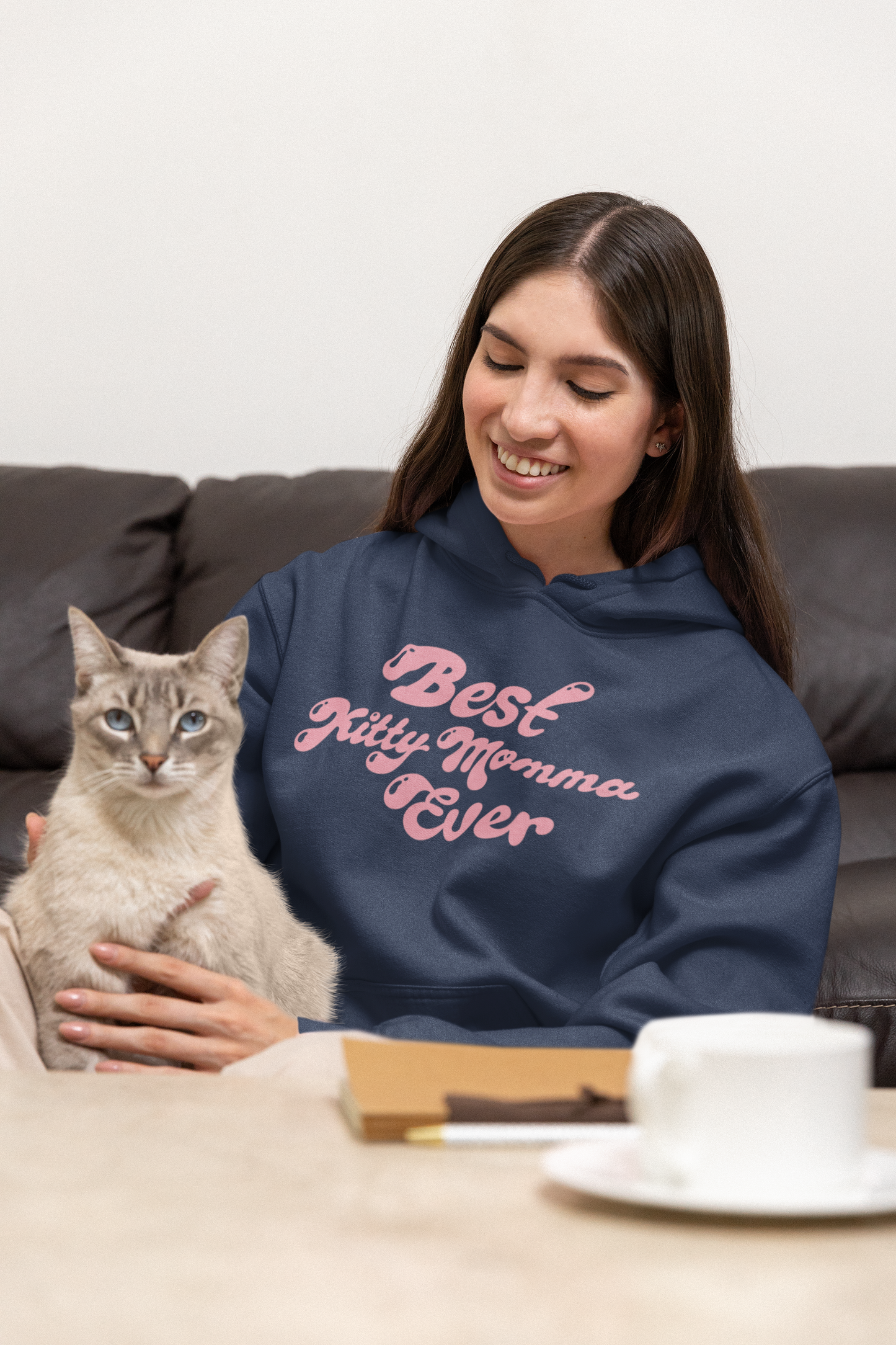 Best Kitty Momma Ever Hooded Sweatshirt