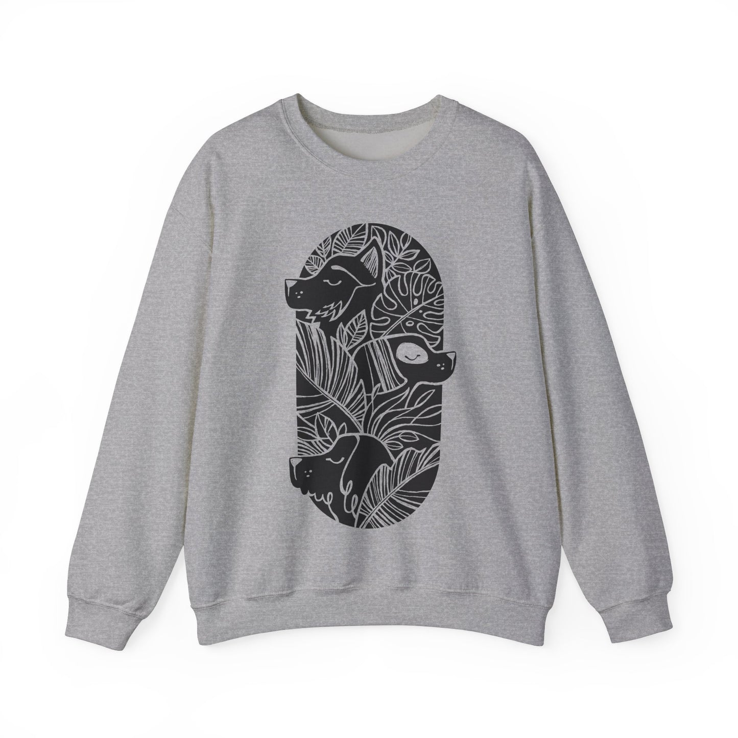 Jungle Dogs Men's Heavy Blend Crewneck Sweatshirt