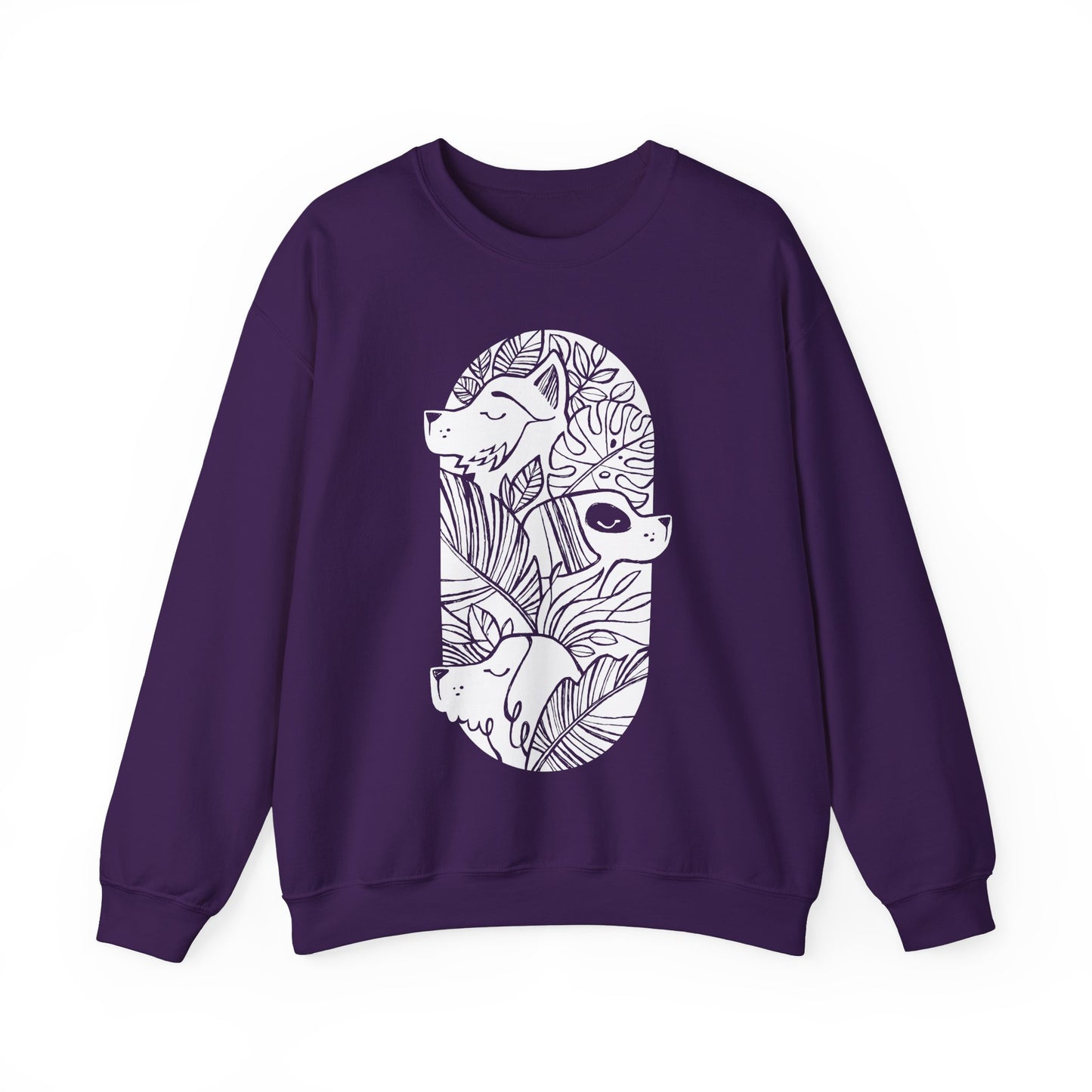 Jungle Dogs Women's Heavy Blend Crewneck Sweatshirt