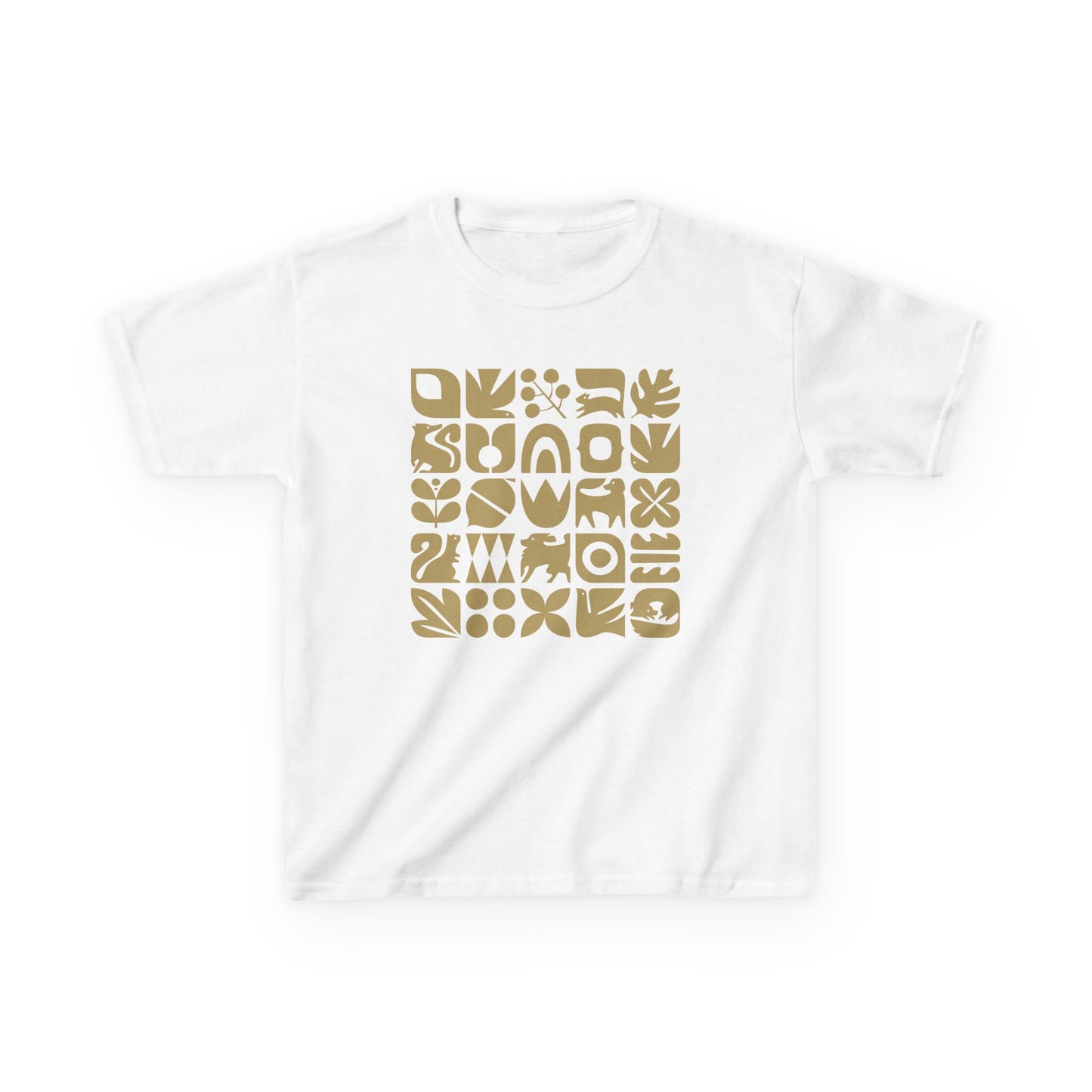 Dogs and Squirrels Graphic Kids Heavy Cotton Graphic Tee
