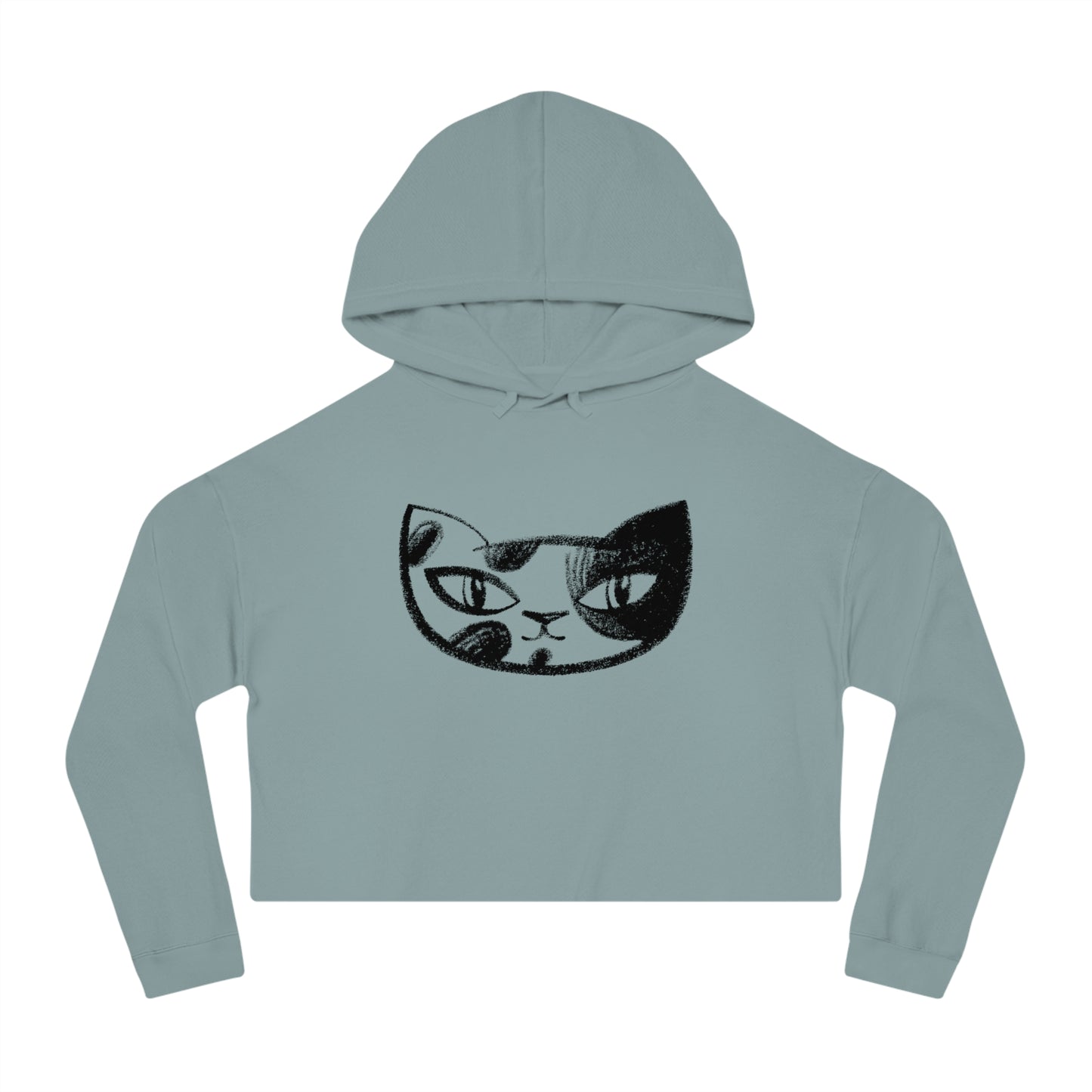 Cat BF#1 Women’s Cropped Hooded Sweatshirt