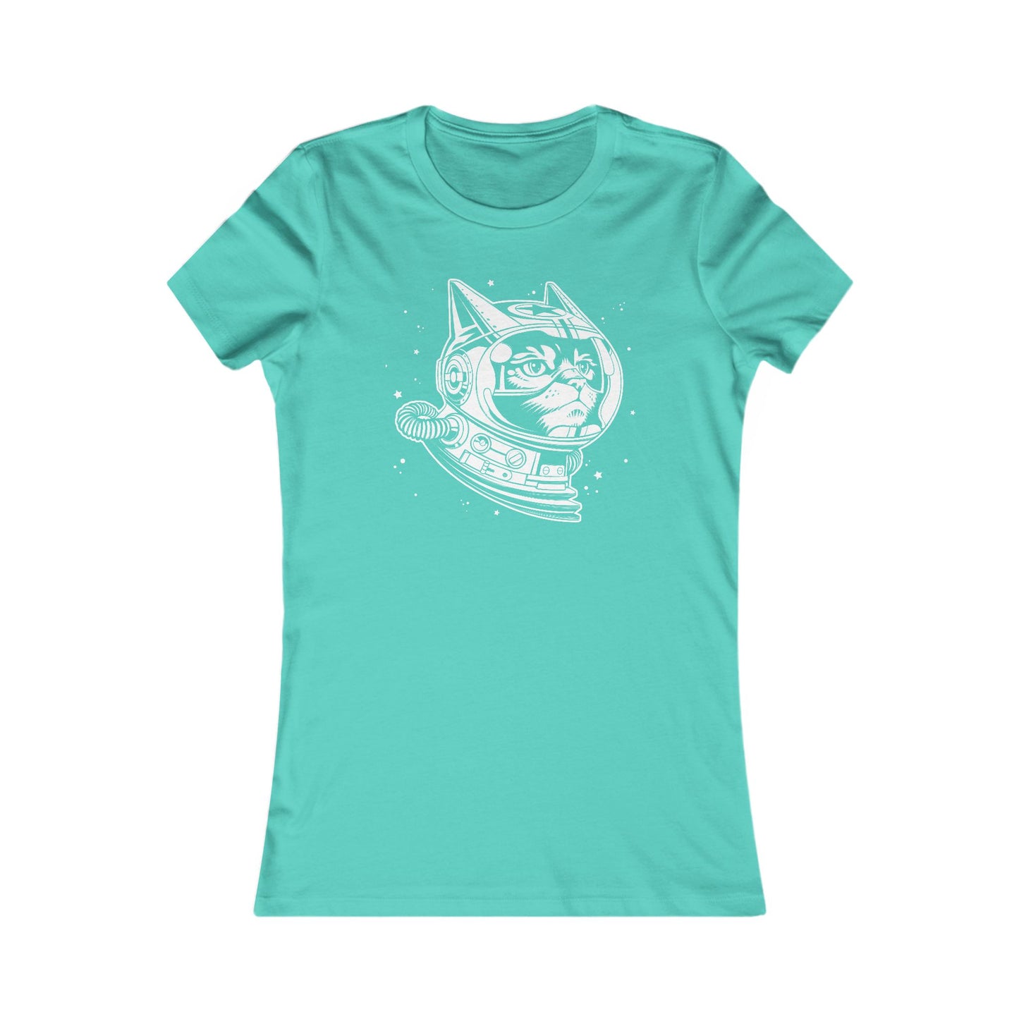 Space Cat Women's Fitted Tee