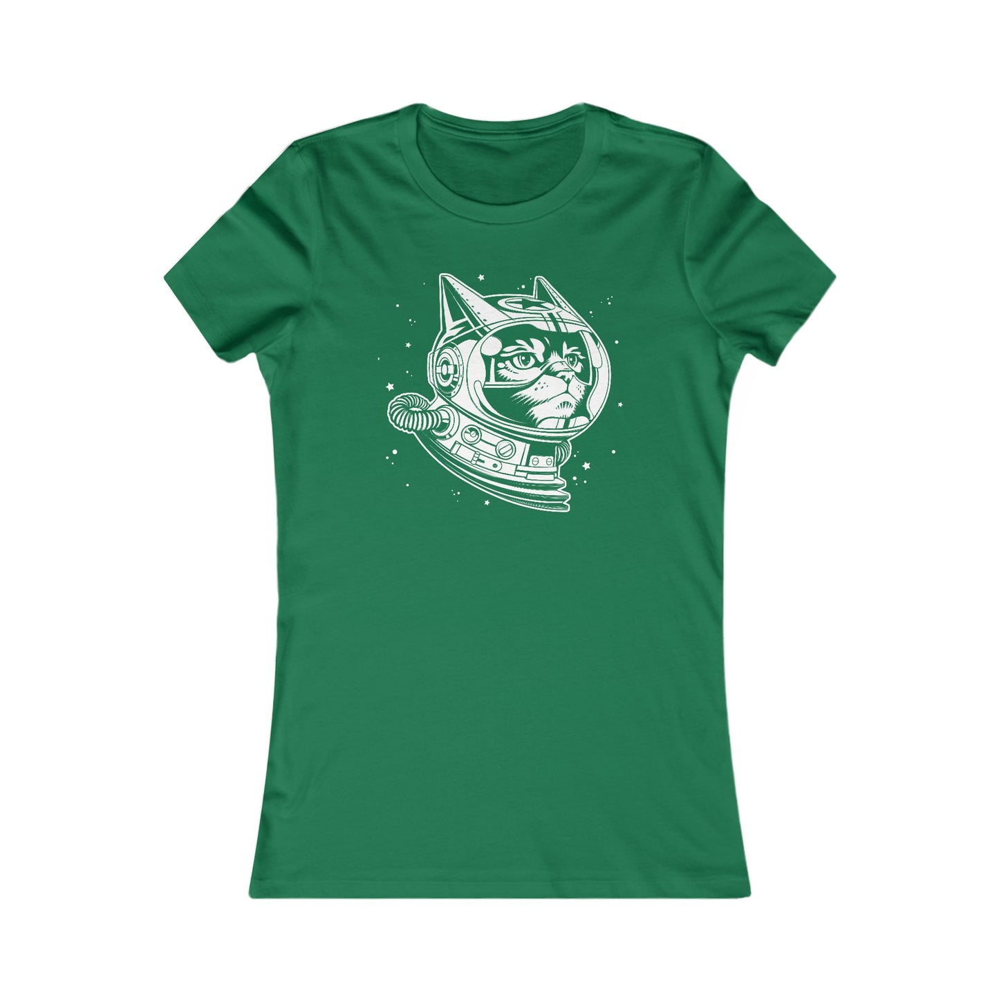 Space Cat Women's Fitted Tee