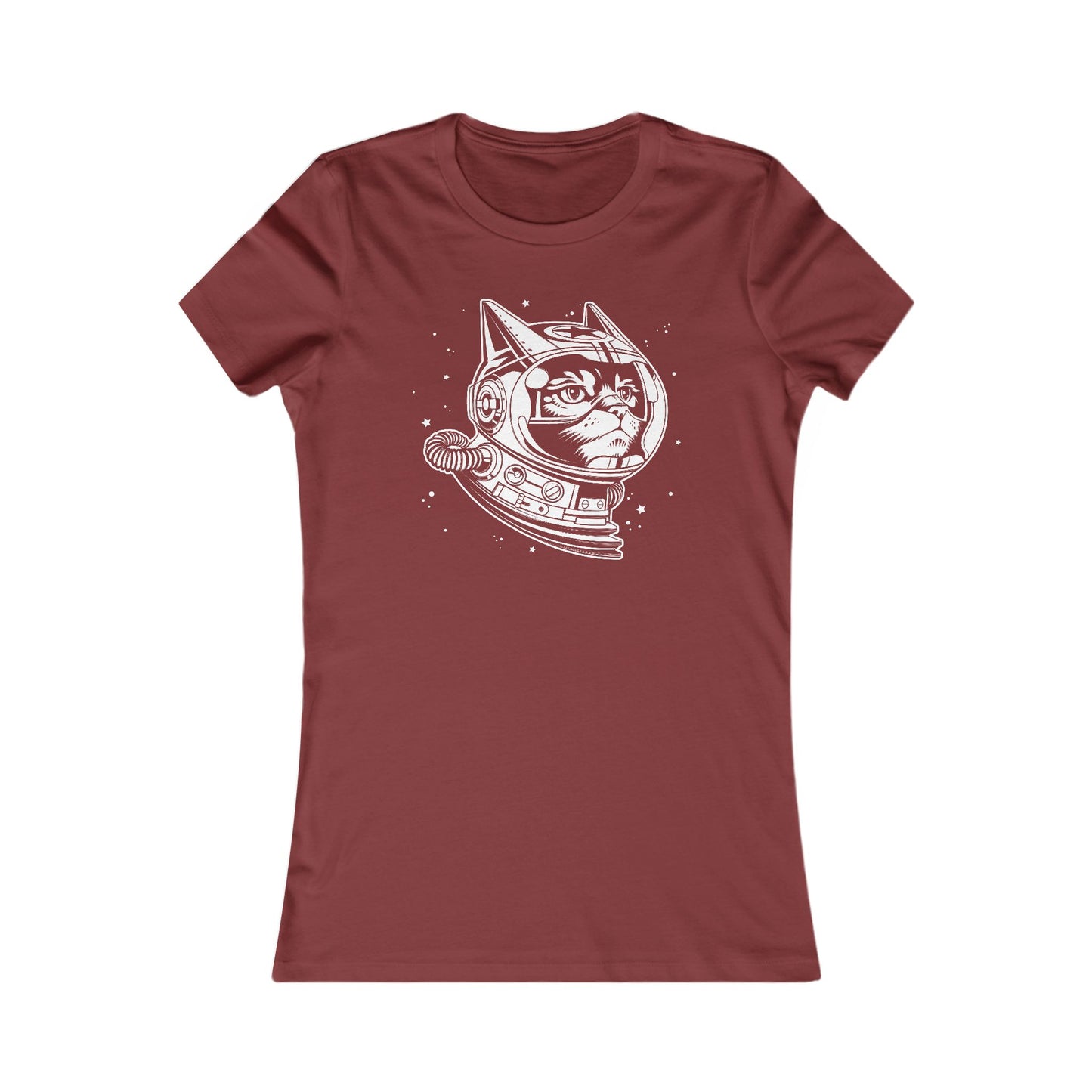 Space Cat Women's Fitted Tee