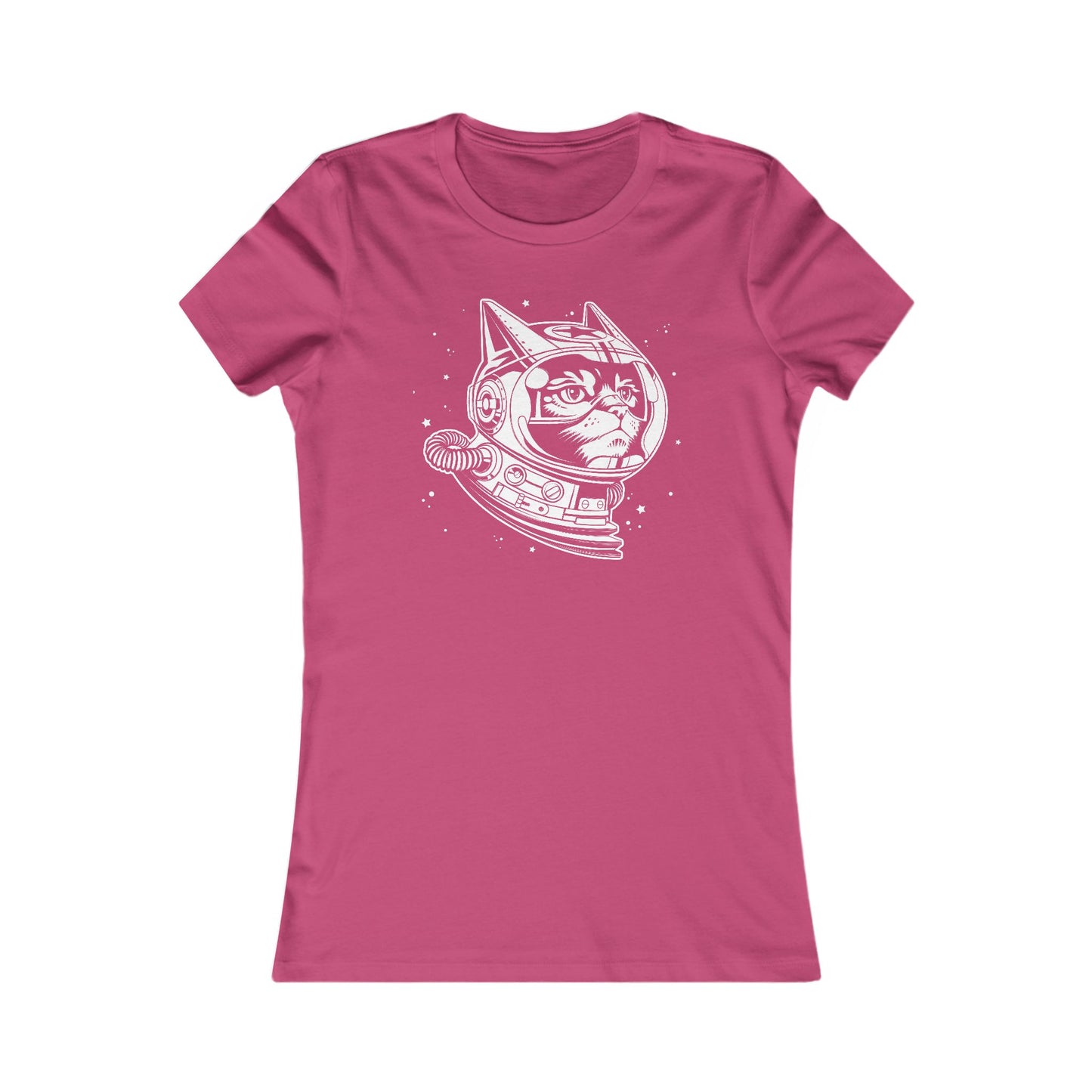 Space Cat Women's Fitted Tee