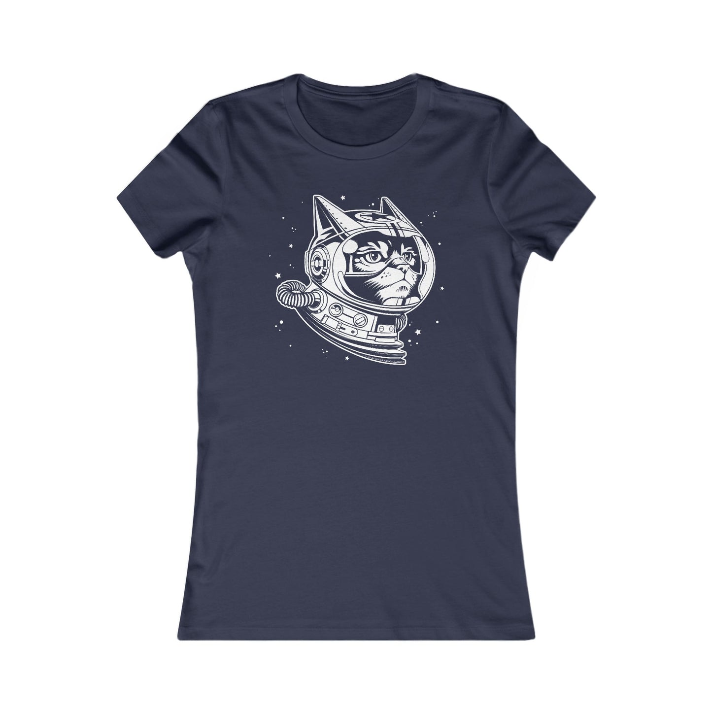 Space Cat Women's Fitted Tee