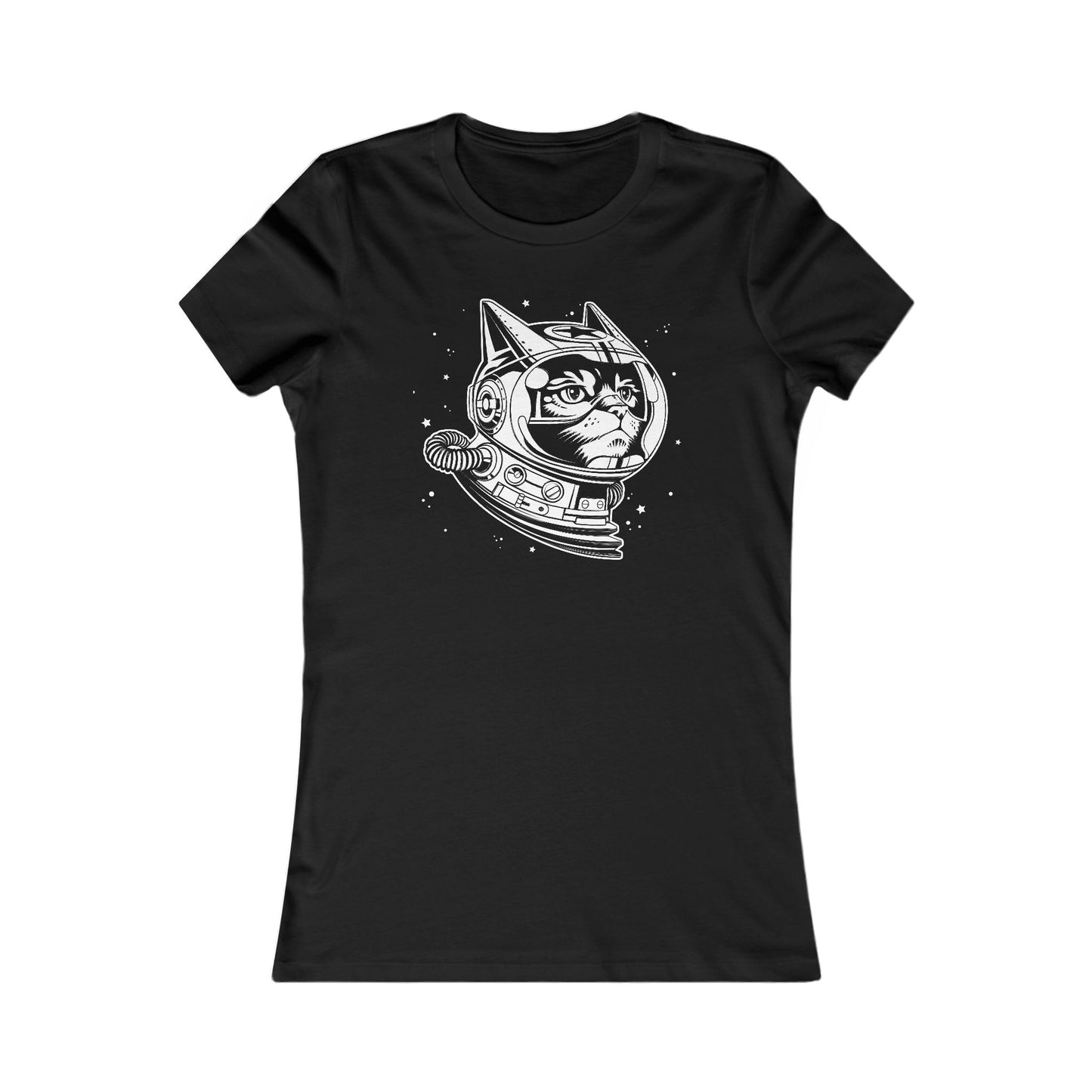 Space Cat Women's Fitted Tee