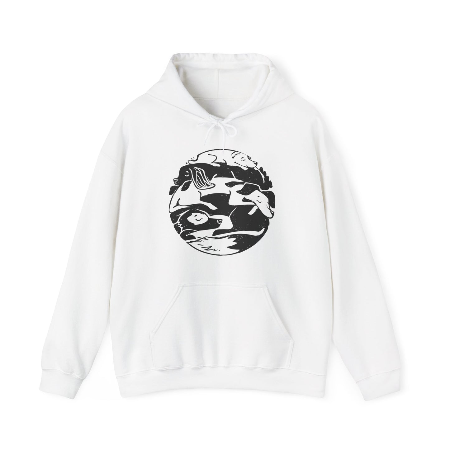 Dog Pile Men's Hooded Sweatshirt