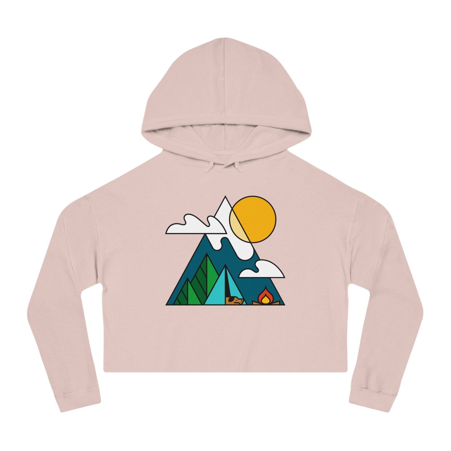 Living the Dream Women’s Cropped Hooded Sweatshirt