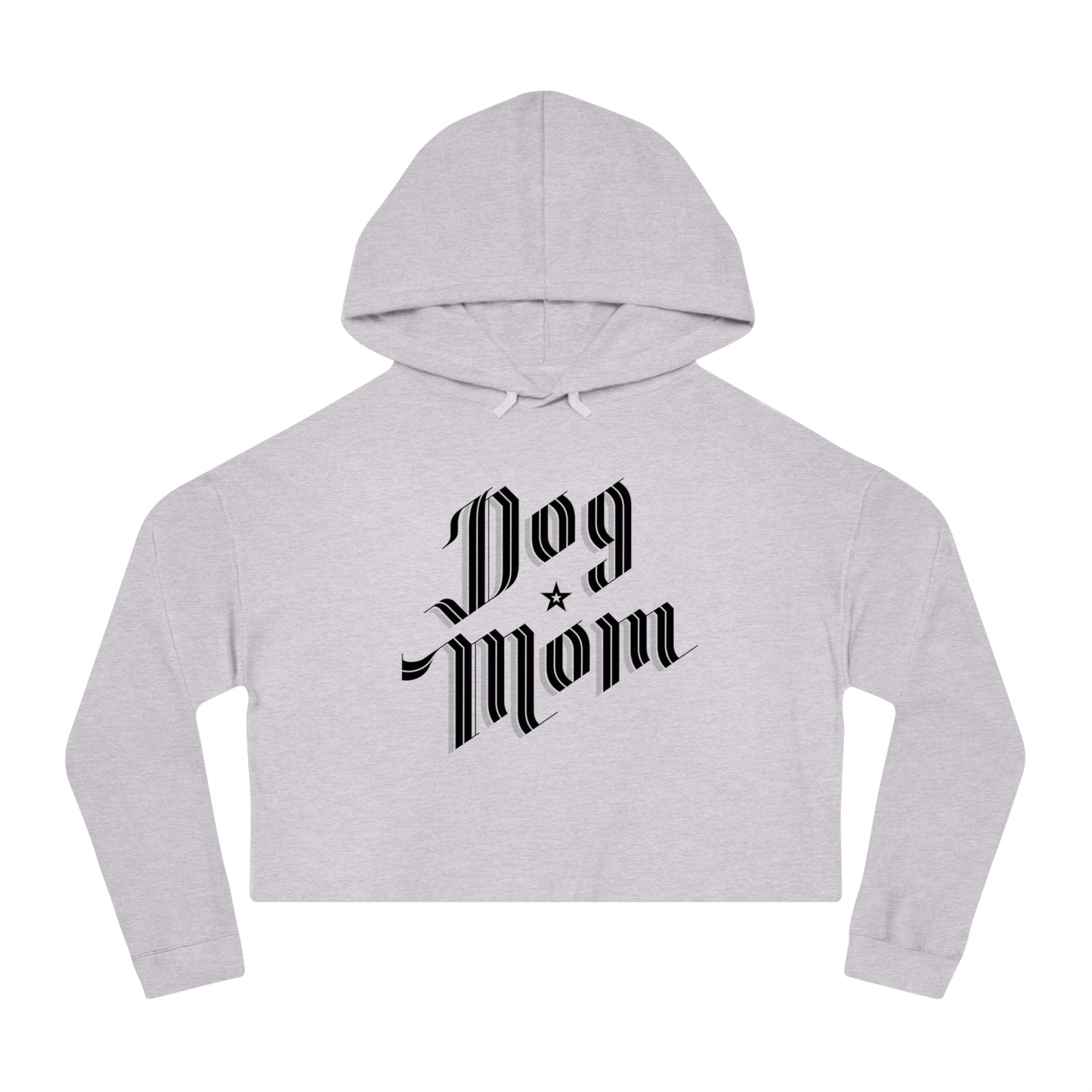 Dog Mom Women’s Cropped Hooded Sweatshirt