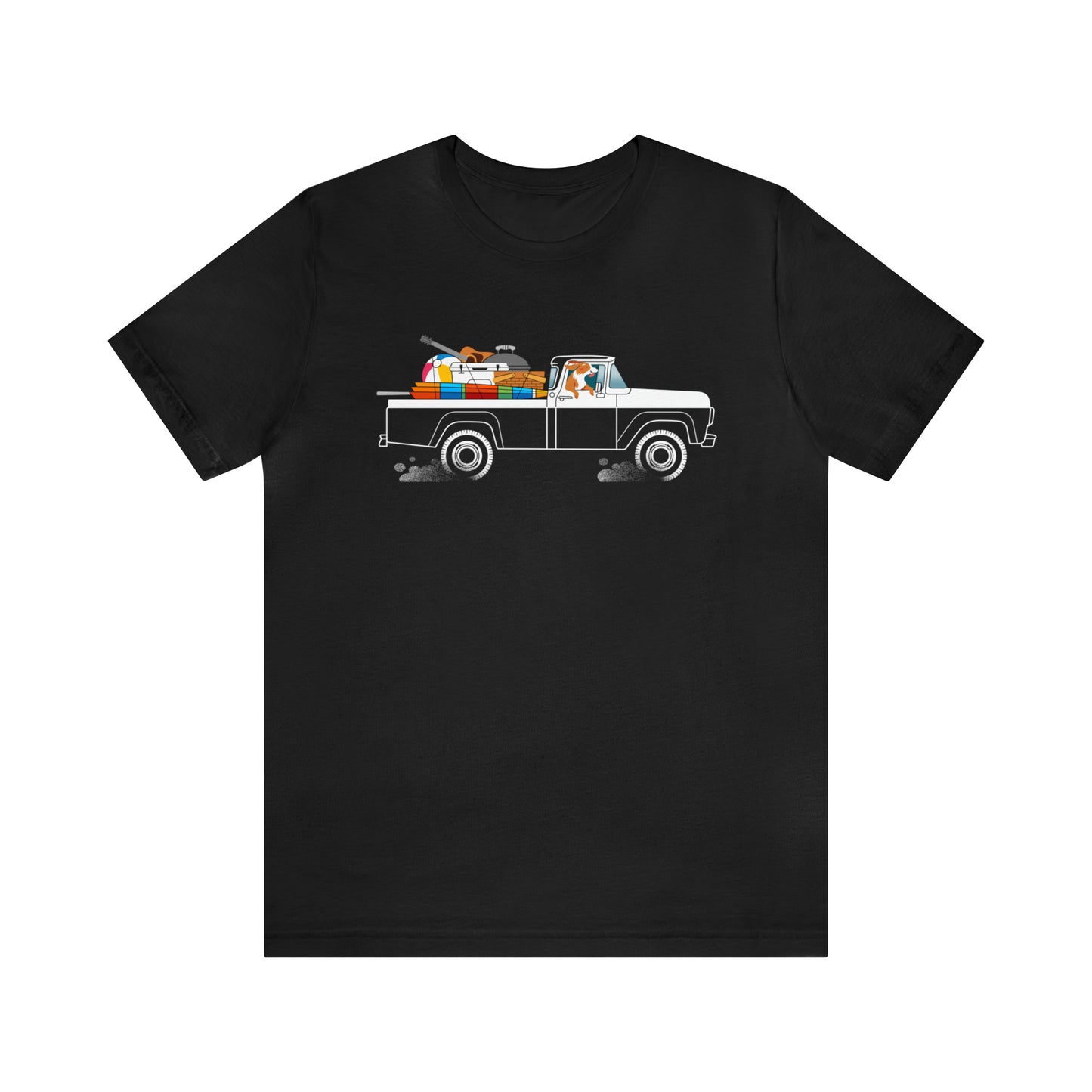 Ford Truck Beach Dog Men's Graphic Tee