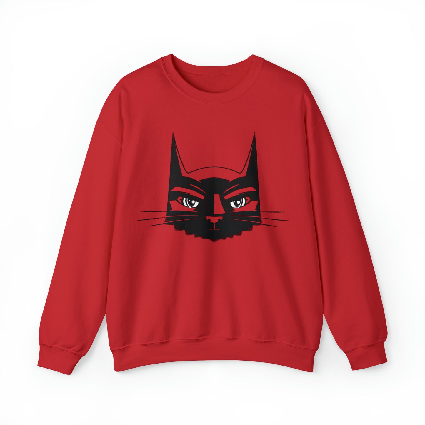 Bat Cat Men's Heavy Blend Crewneck Sweatshirt