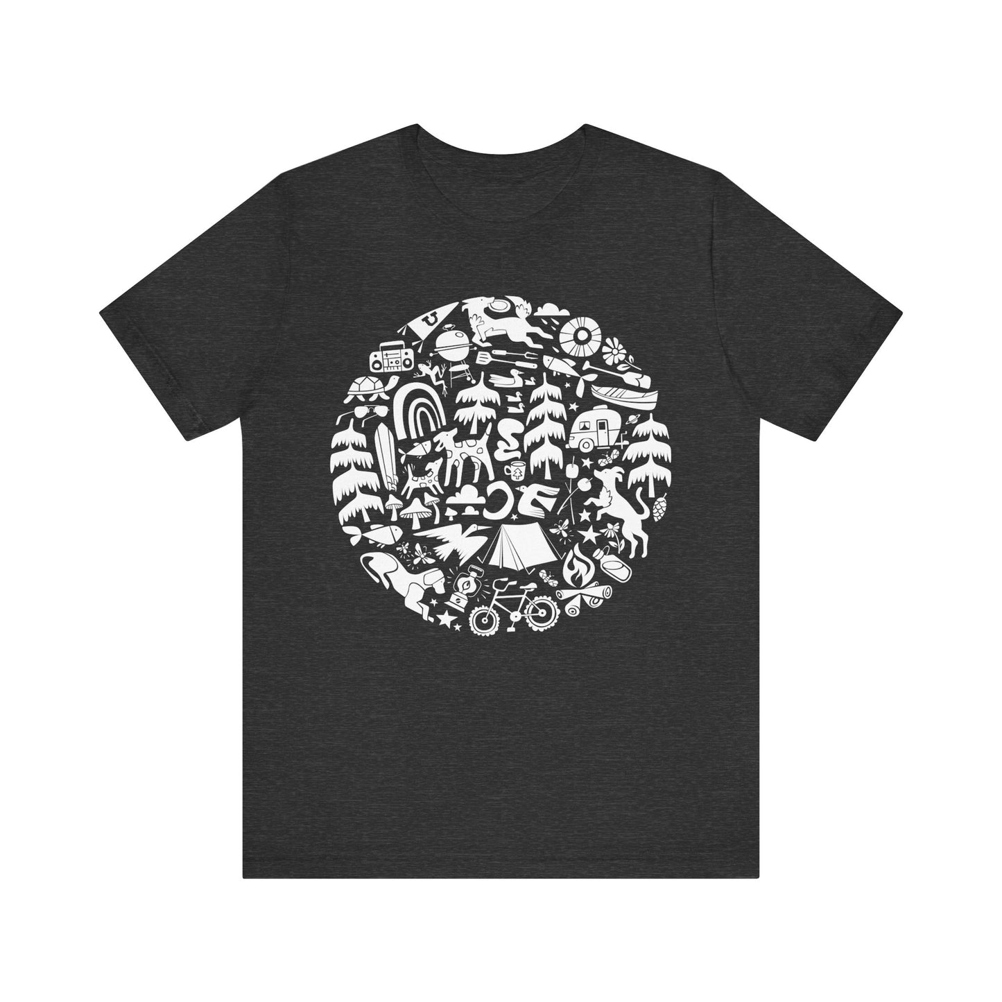 Camping Dogs Women's Graphic Tee