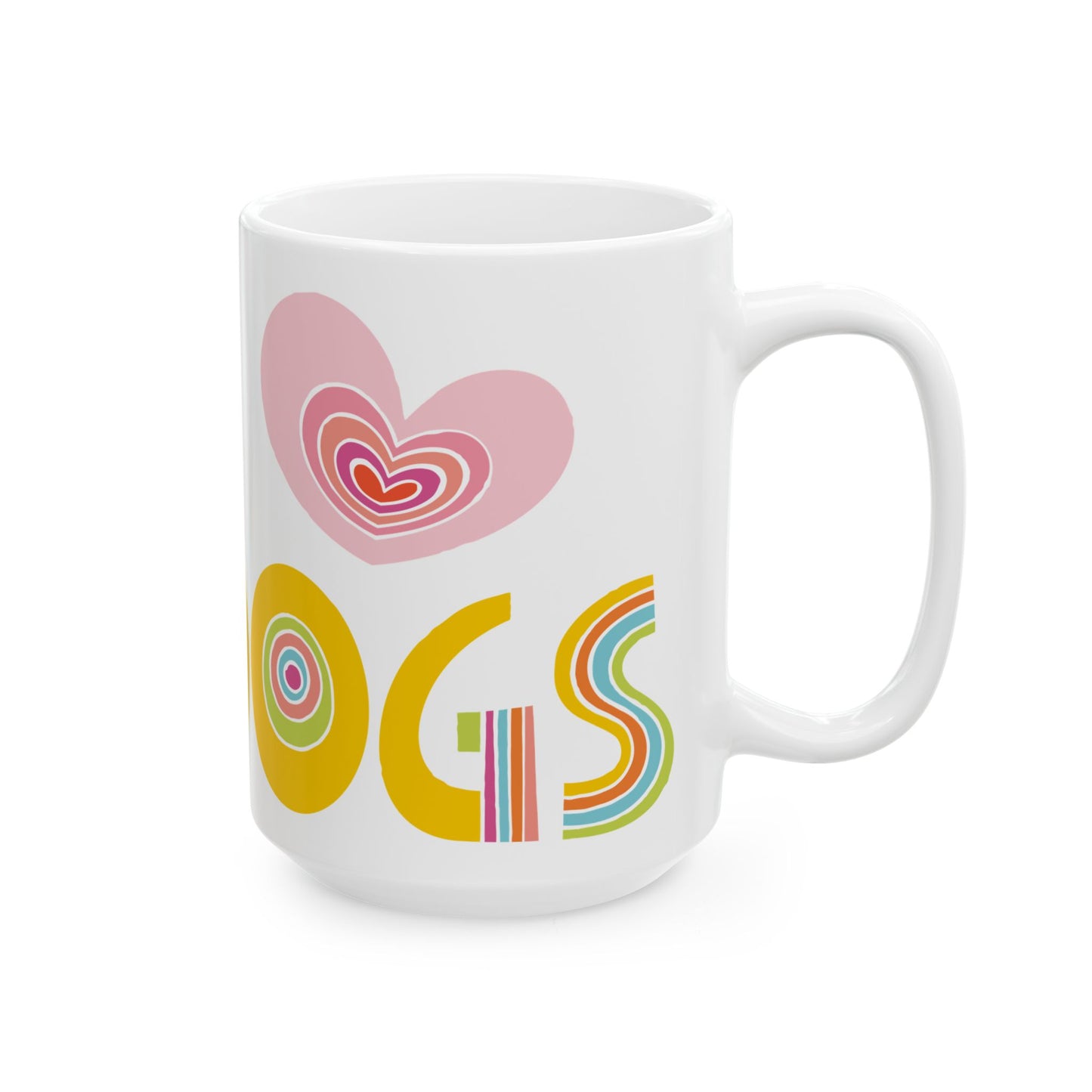 Love Dogs 15oz White Mug