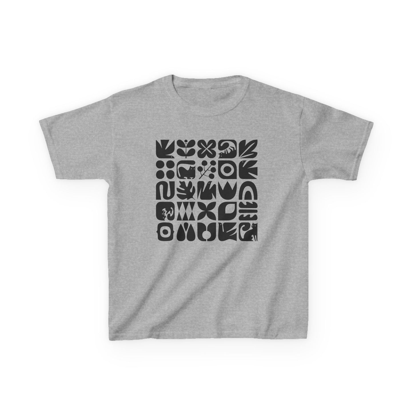 Cats and Birds Graphic Kids Heavy Cotton Graphic Tee