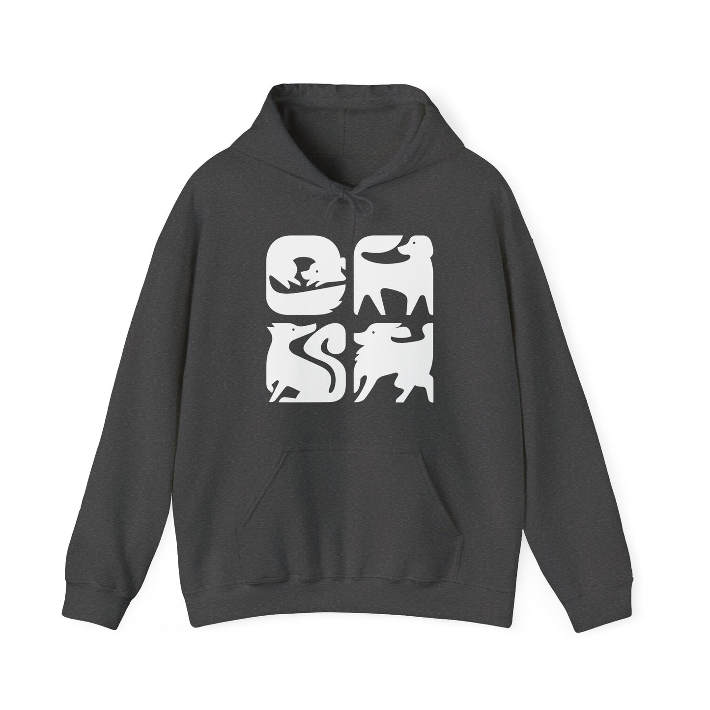 Dogs Graphic Men's Hooded Sweatshirt
