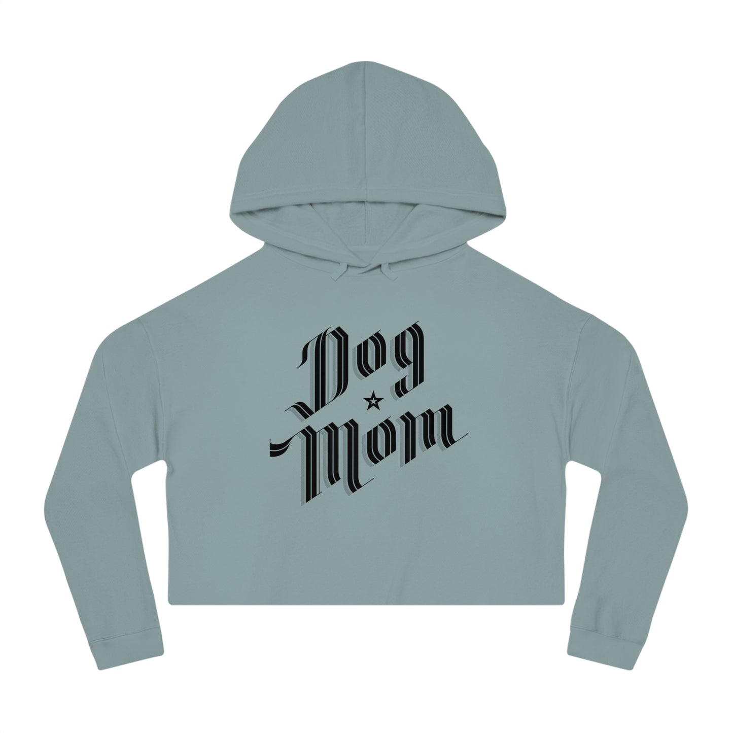 Dog Mom Women’s Cropped Hooded Sweatshirt