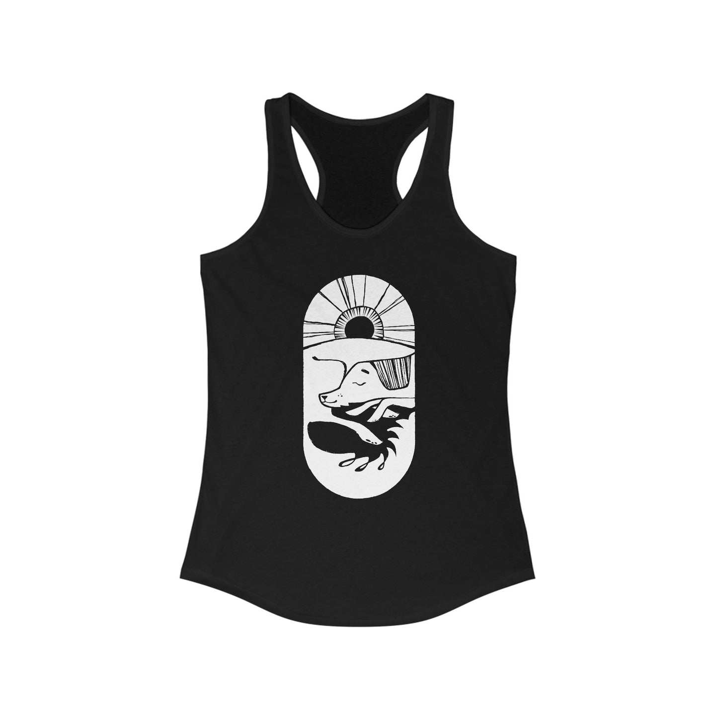 Sleepy Dog Women's Racerback Tank Top