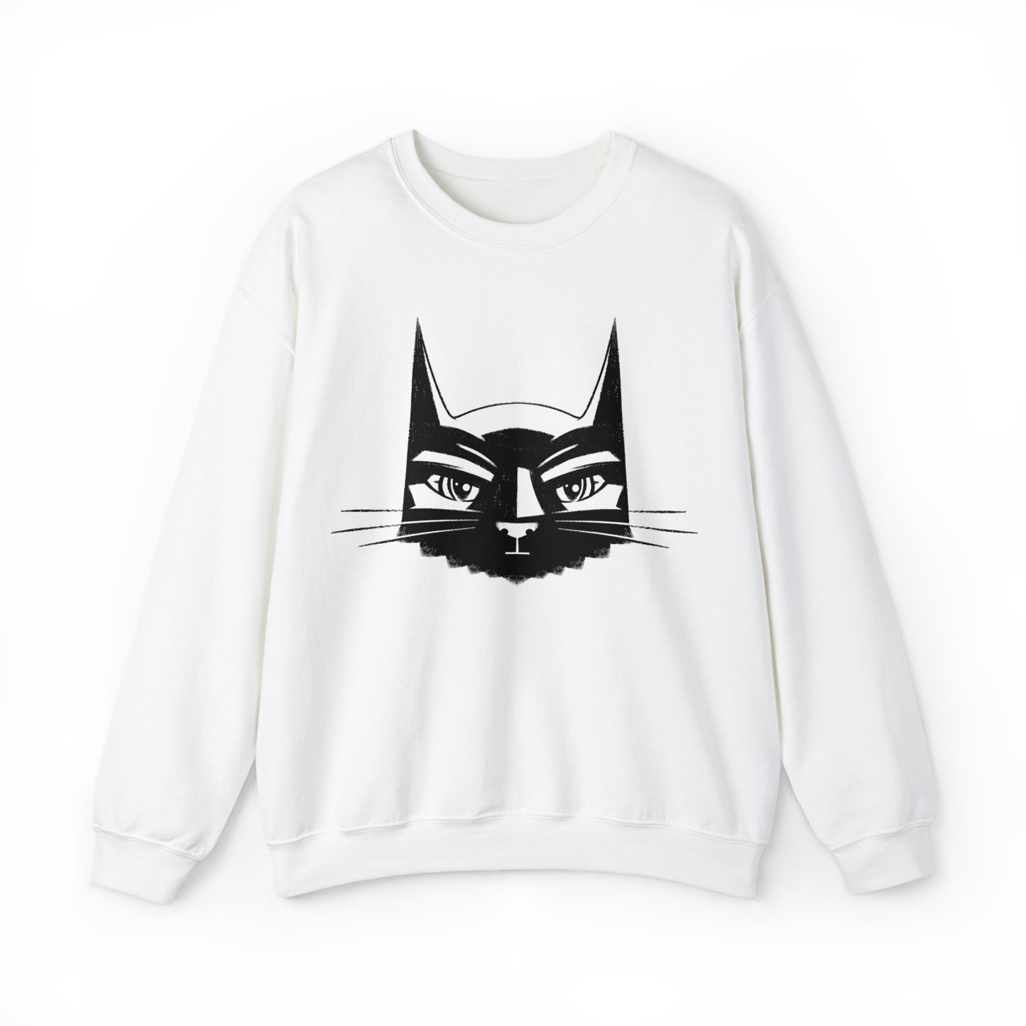 Bat Cat Men's Heavy Blend Crewneck Sweatshirt