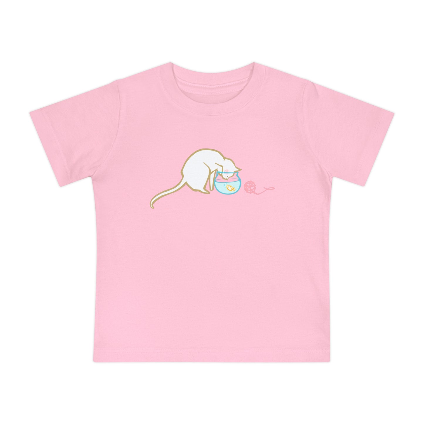 Cat & Fish Bowl Baby Graphic Tee