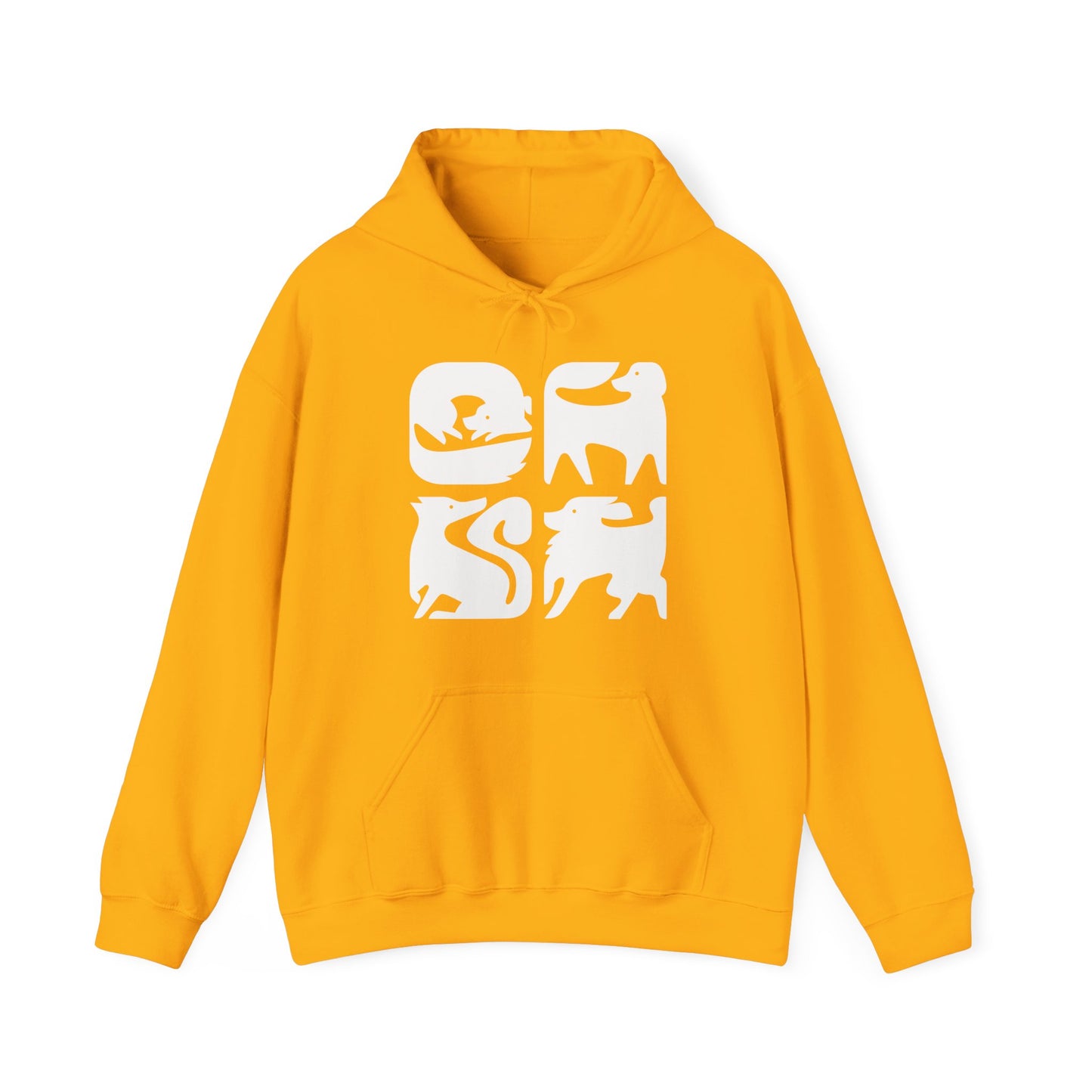 Dogs Graphic Men's Hooded Sweatshirt