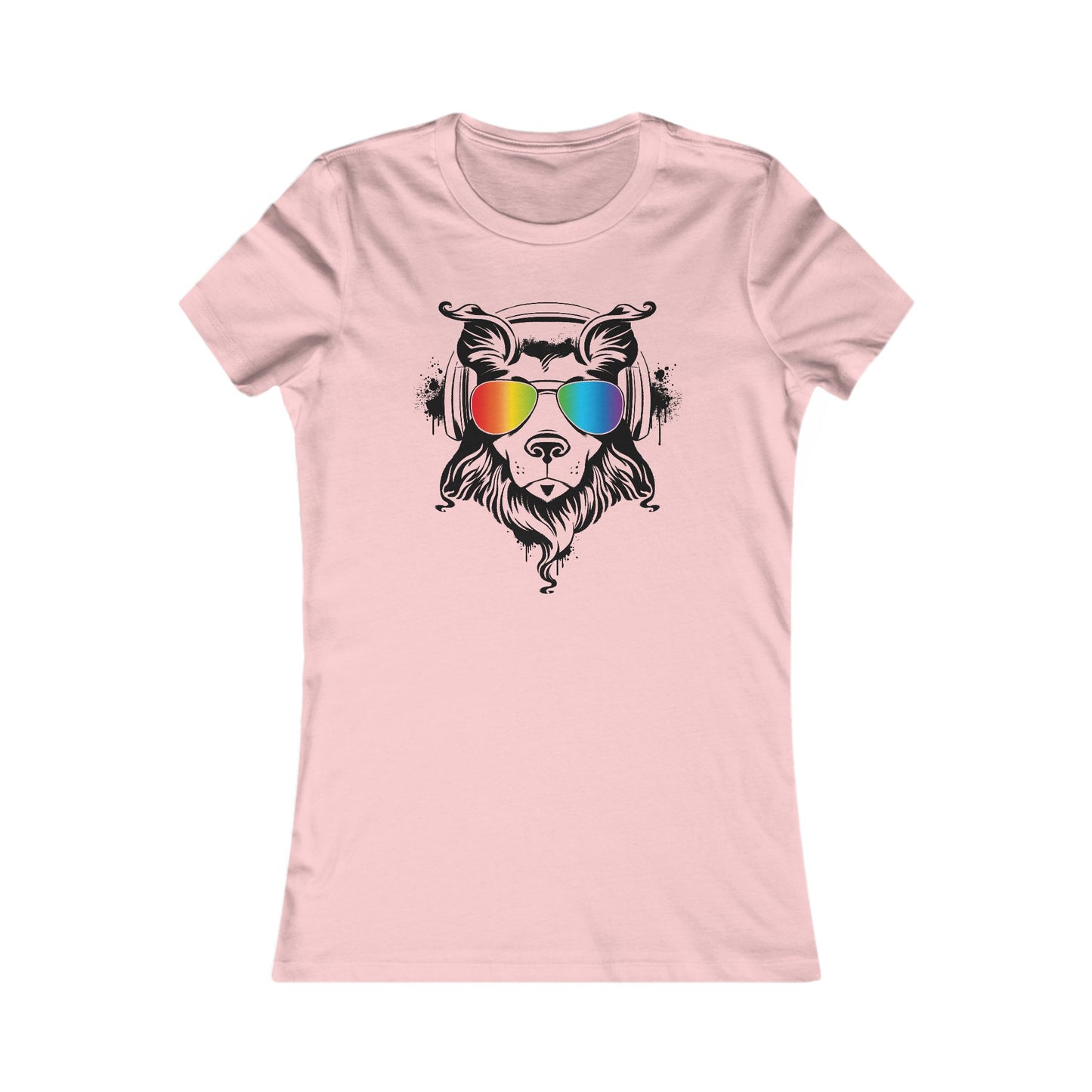Music Dog Women's Fitted Tee