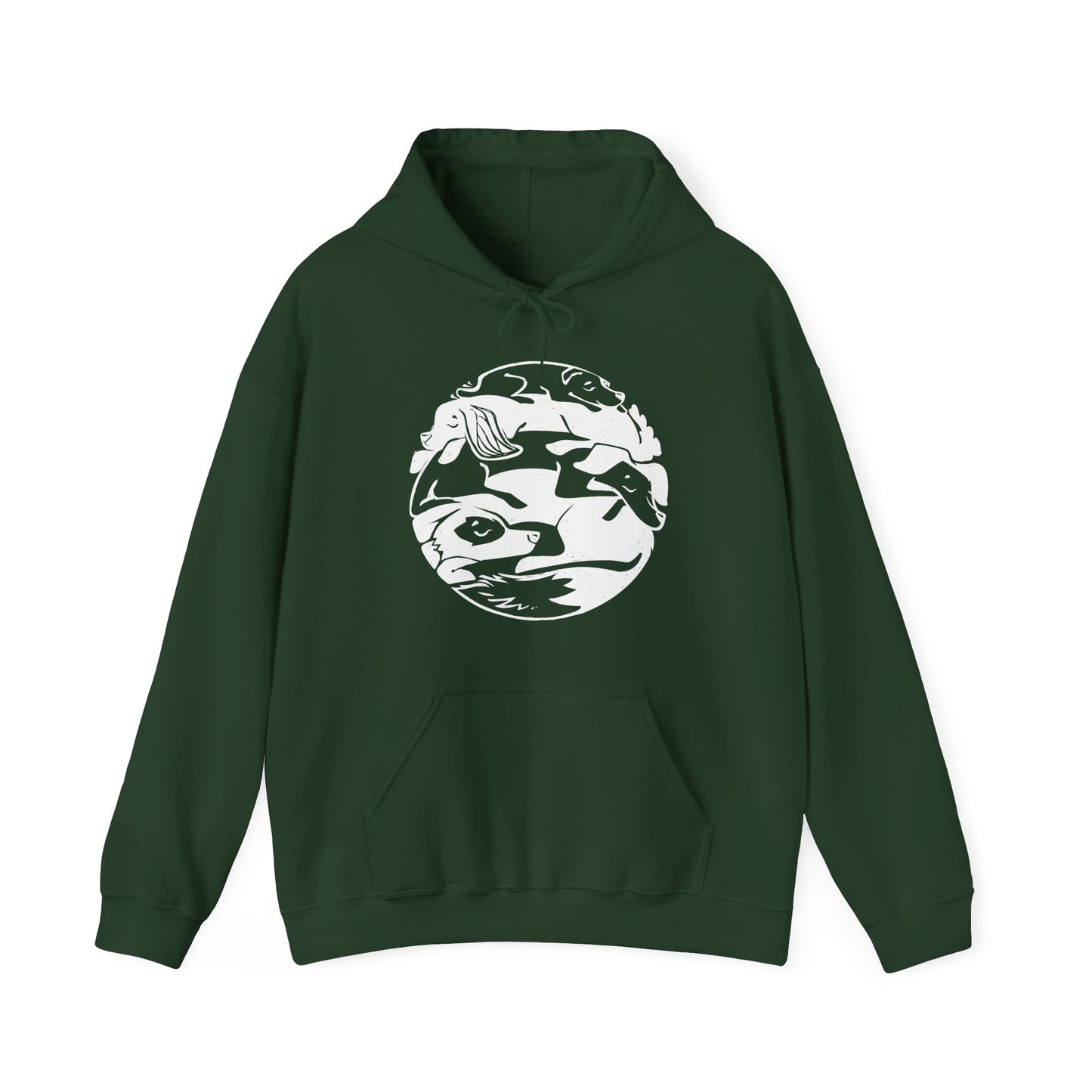 Dog Pile Men's Hooded Sweatshirt