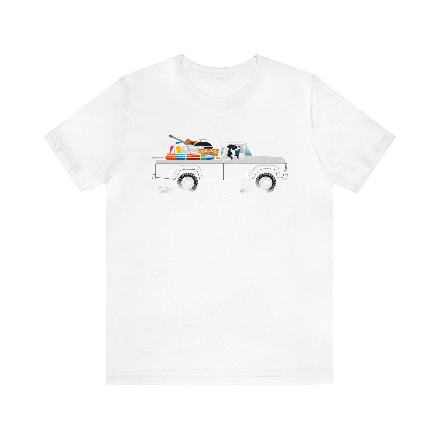 Ford Truck Beach Dog Men's Graphic Tee